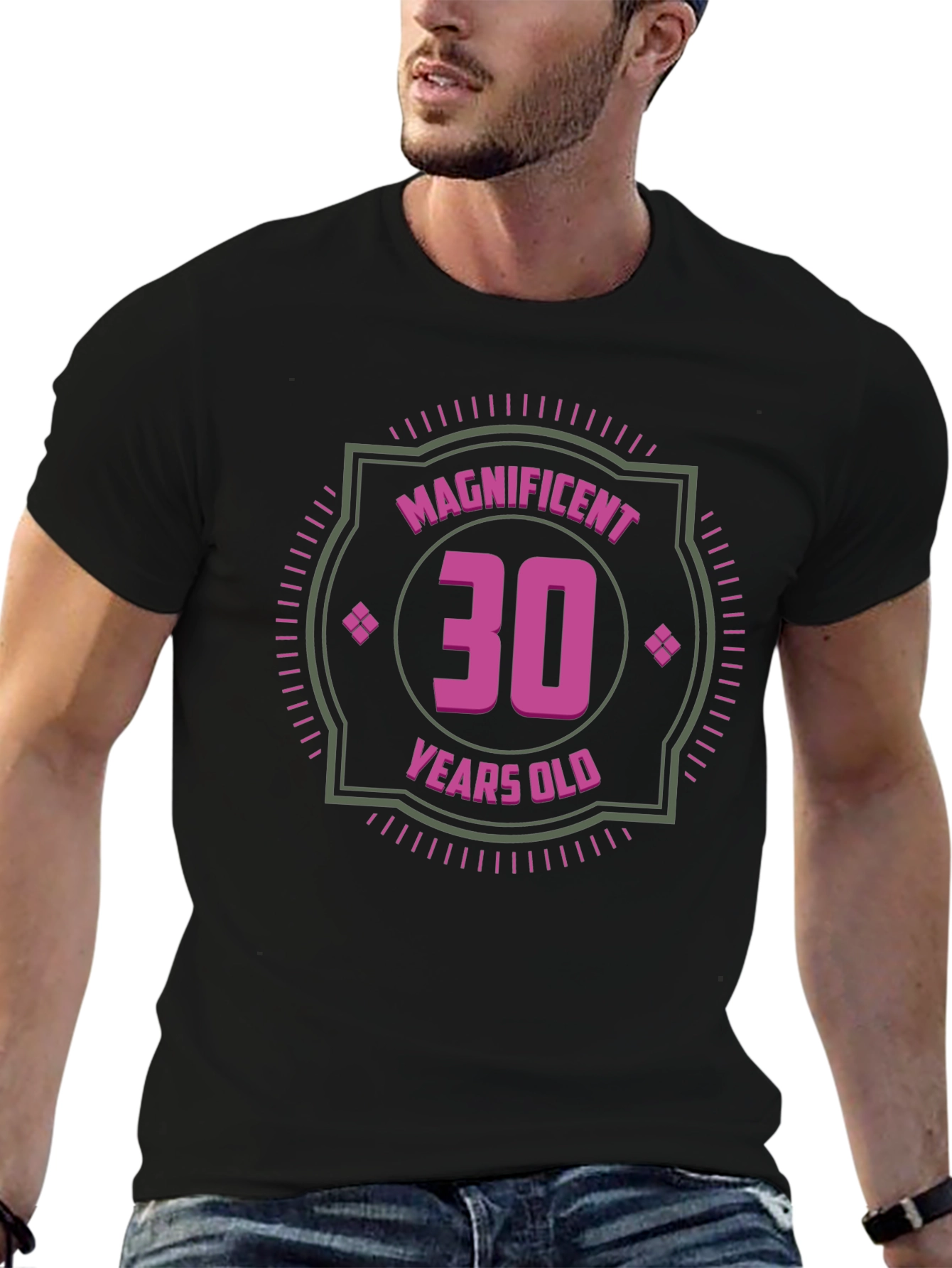 Magnificent 30th Birthday T-Shirt - Black