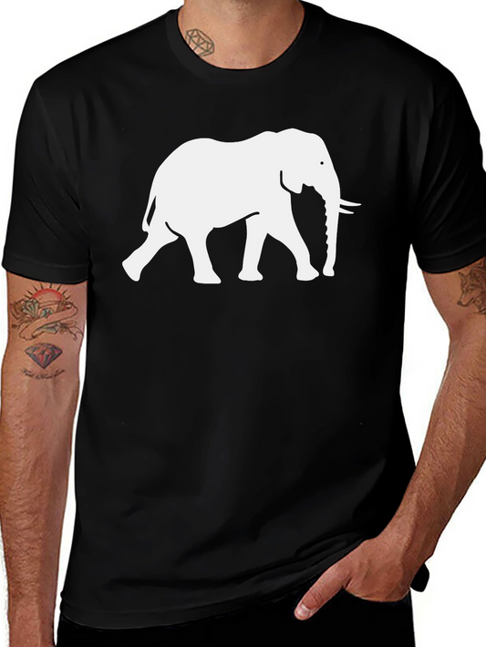 Elephant Graphic Tee - Cool Animal Print Shirt