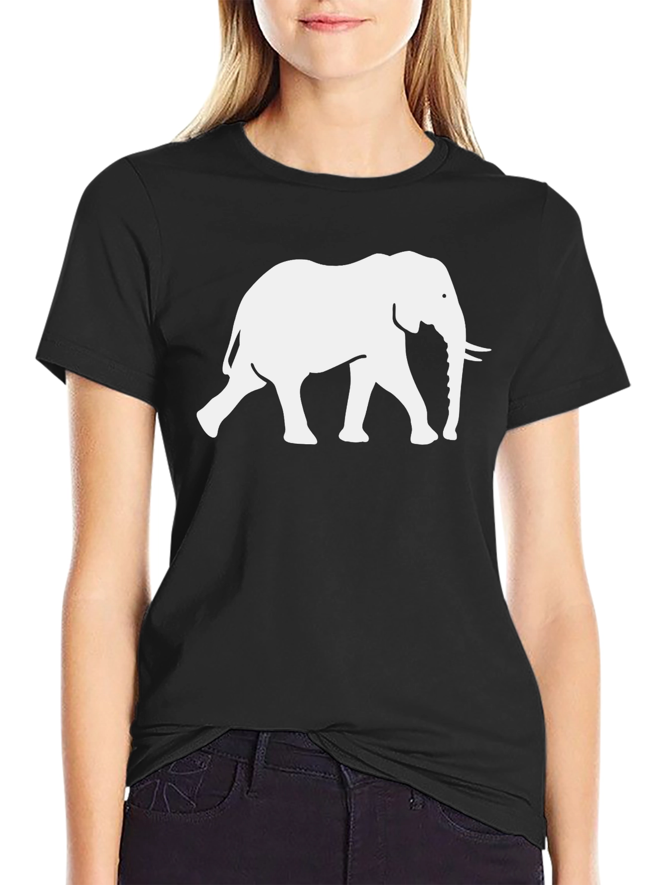 Elephant Graphic Tee - Cool Animal Print Shirt