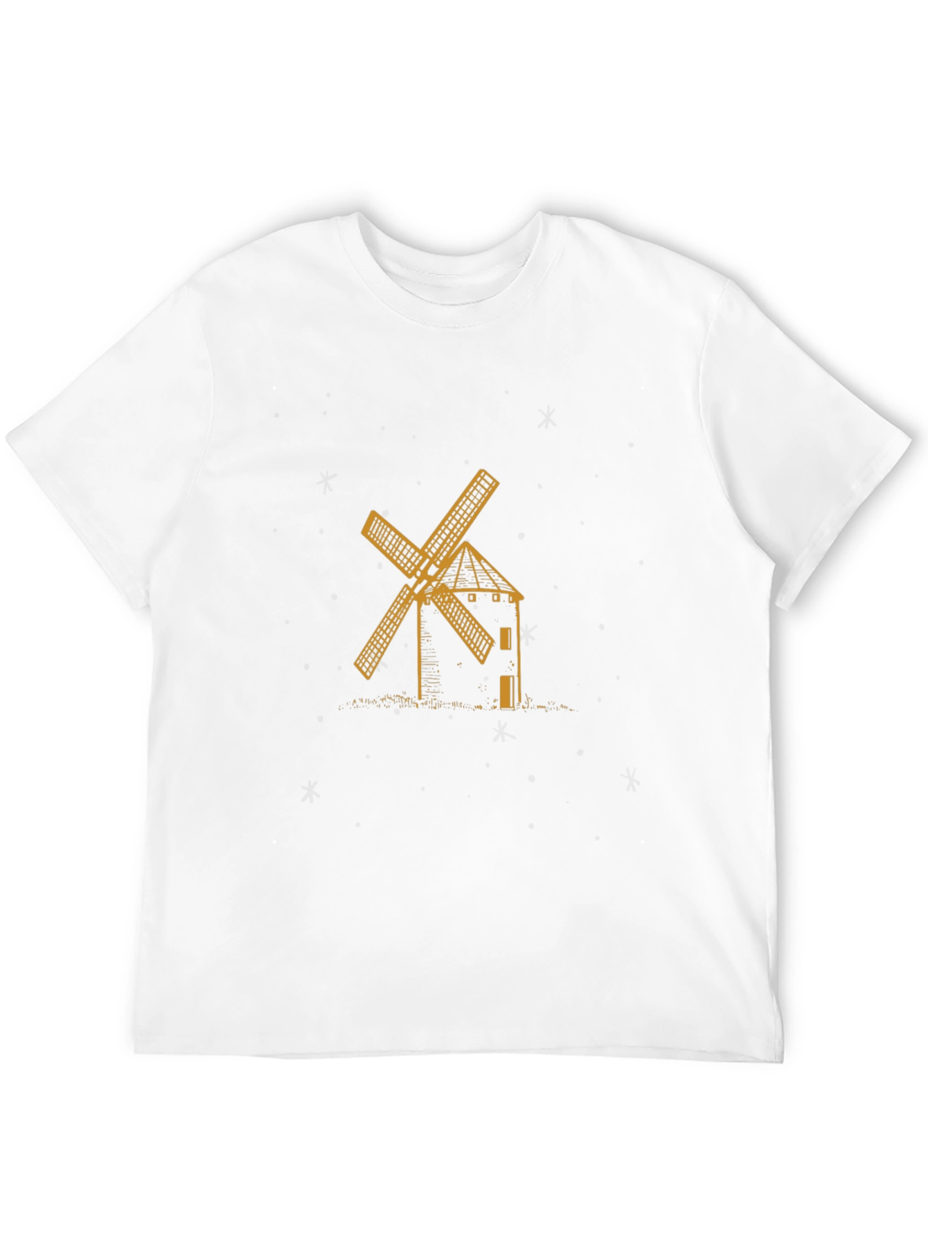 Windmill Graphic Tee - Stylish Black Cotton T-Shirt