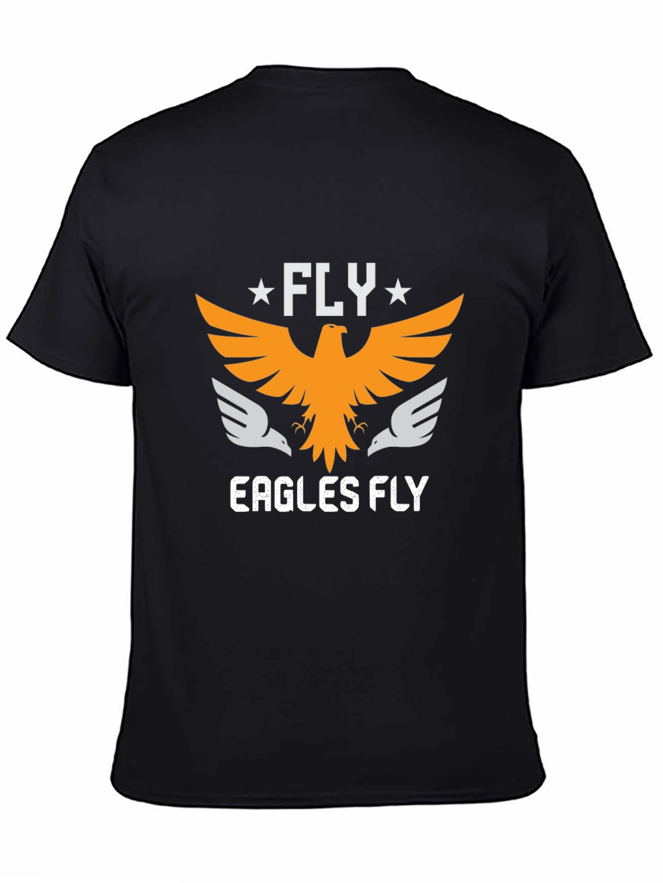 Fly Eagles Fly Black Graphic Tee