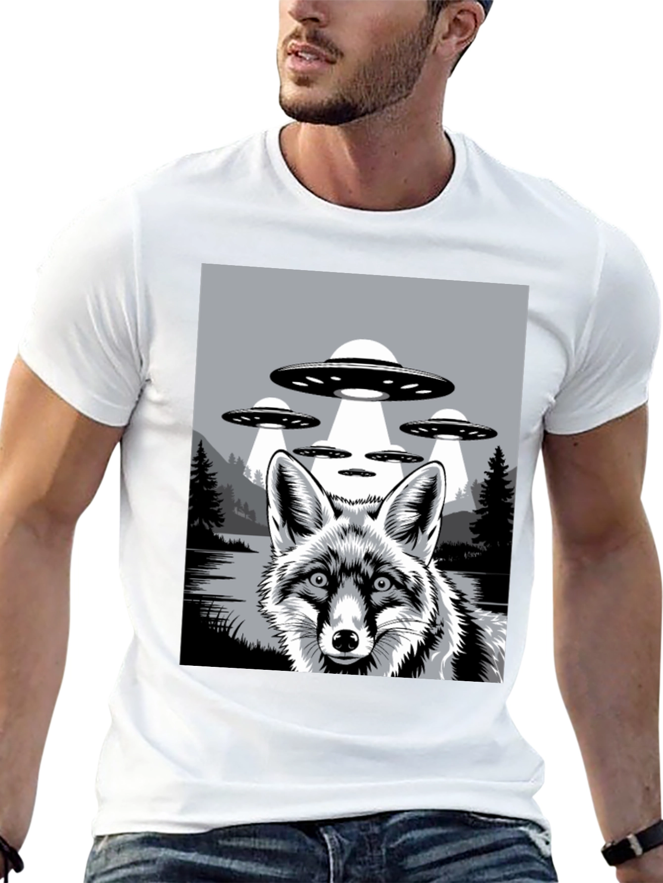 Fox UFO Graphic T-Shirt