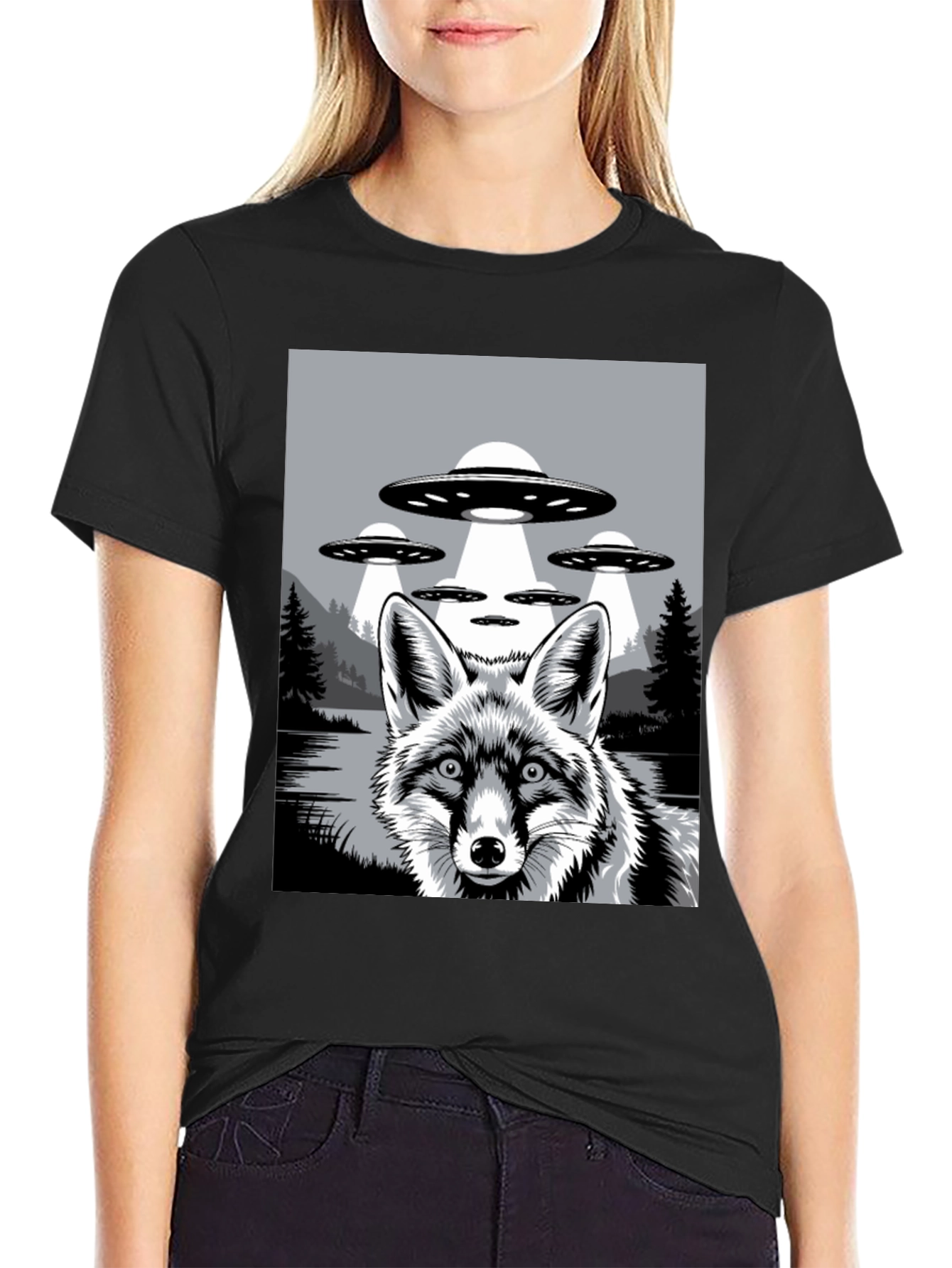 Fox UFO Graphic T-Shirt