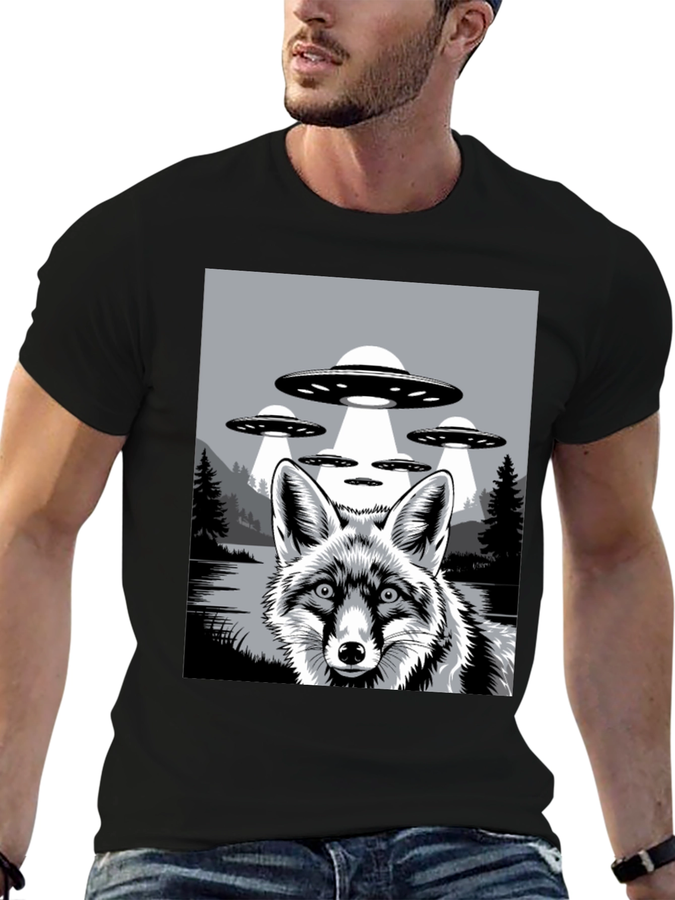 Fox UFO Graphic T-Shirt