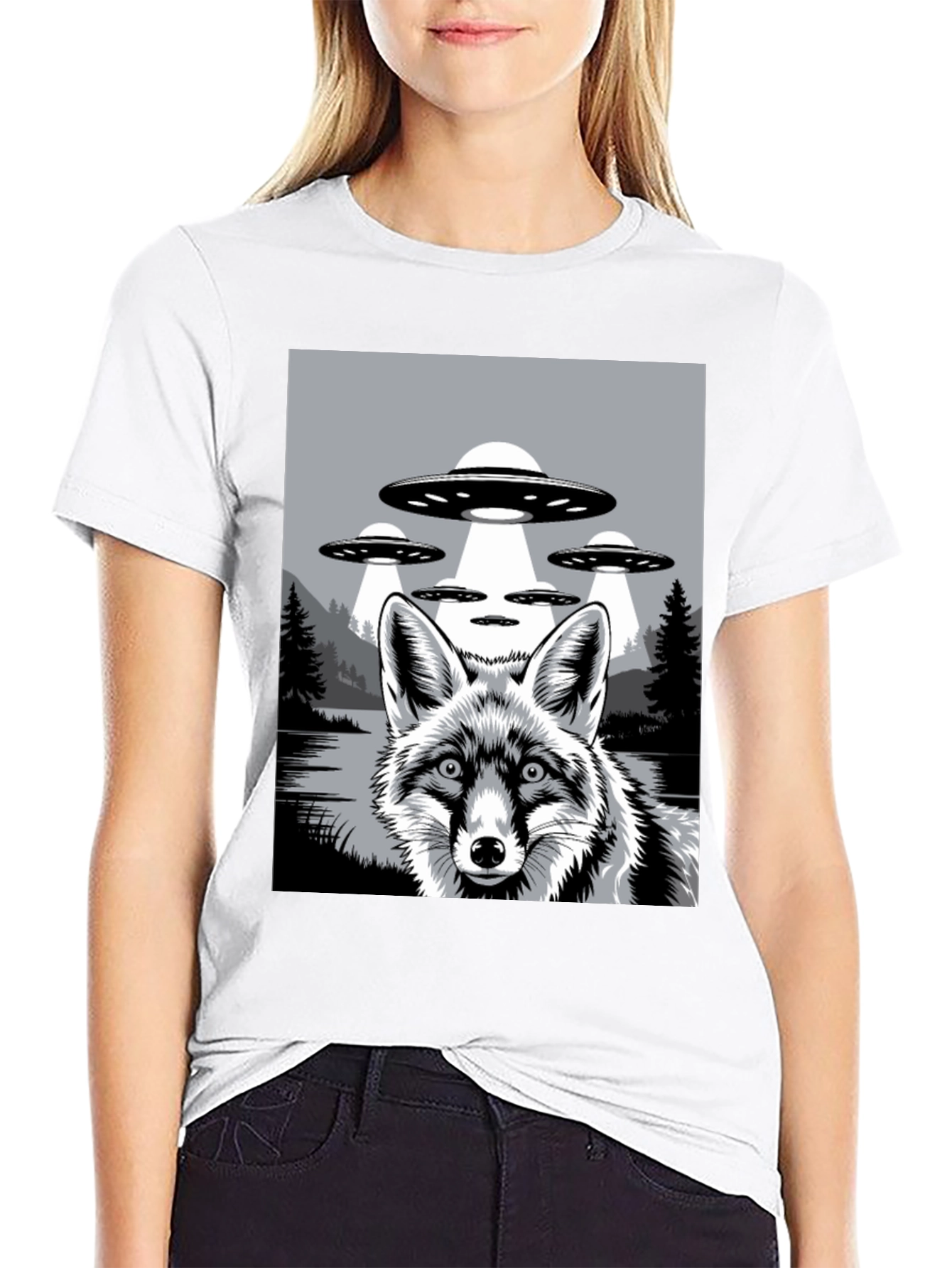 Fox UFO Graphic T-Shirt