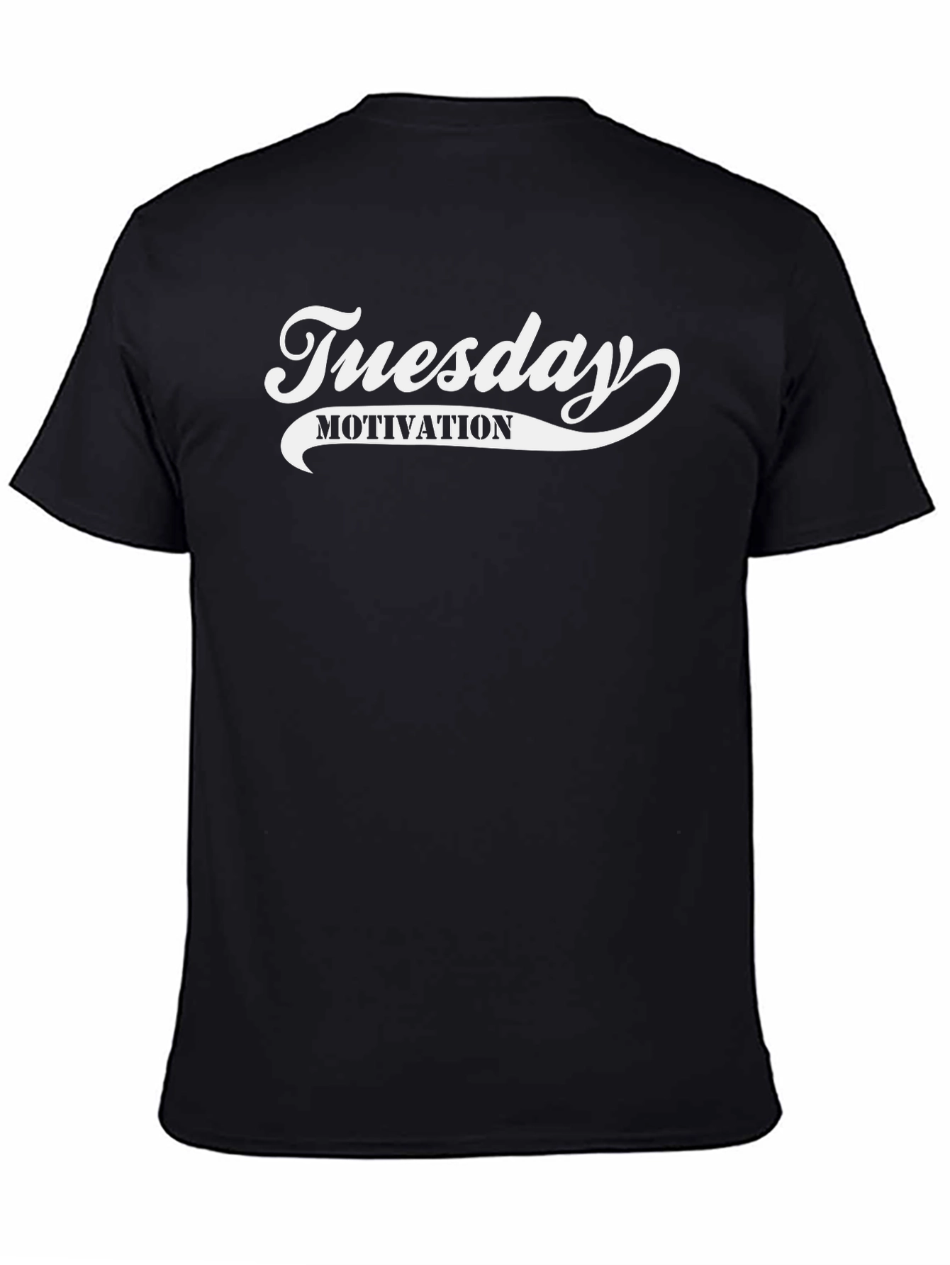 Tuesday Motivation Graphic Tee - Black
