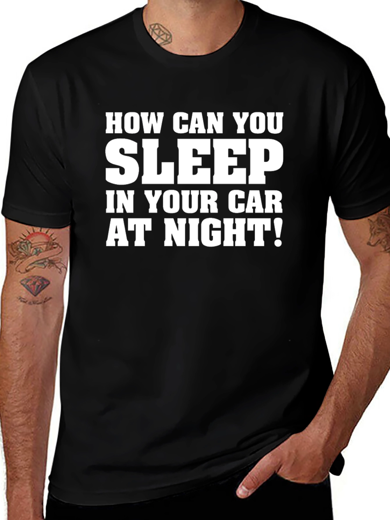 Funny Car Sleeping T-Shirt