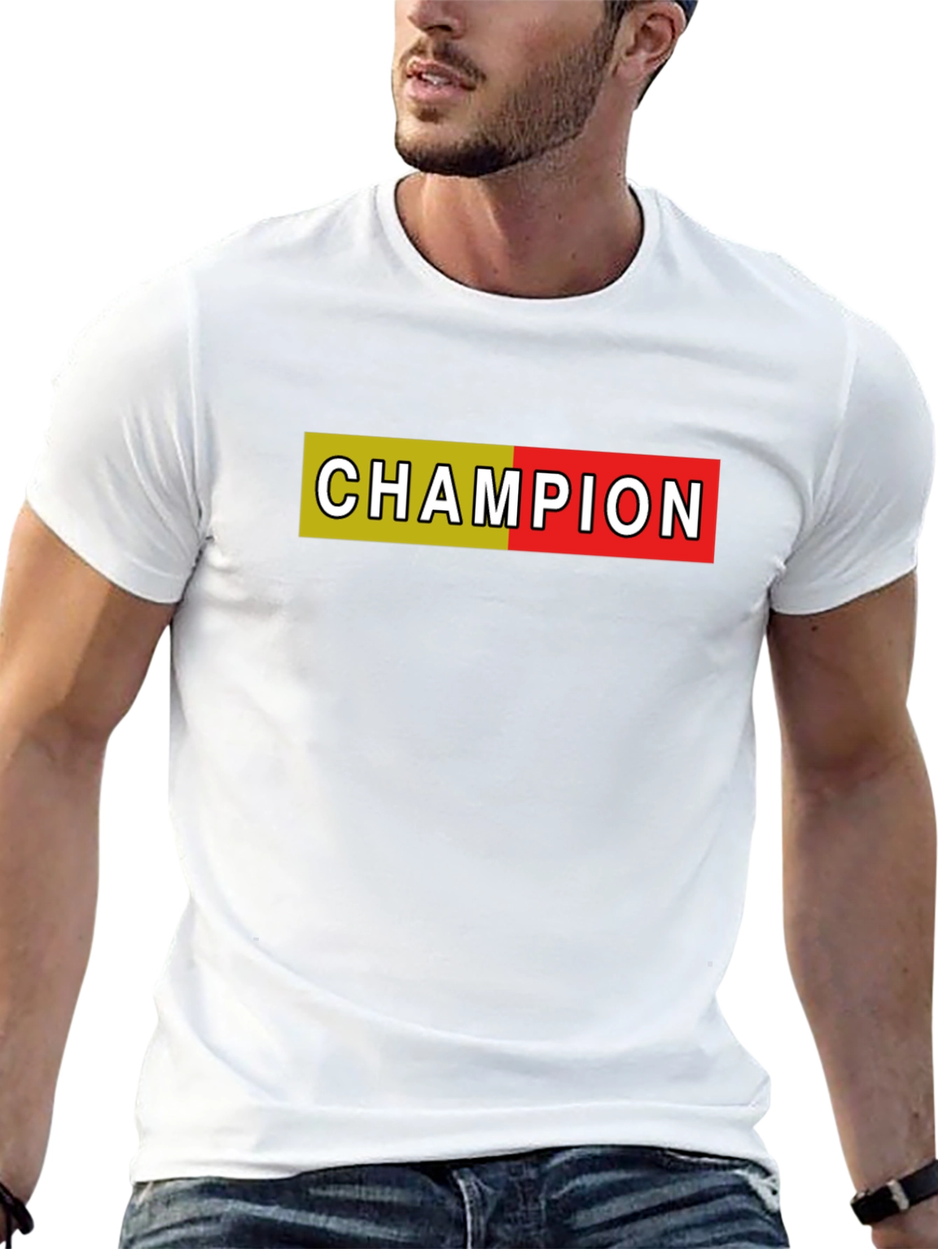 Champion Graphic T-Shirt - Black Cotton Tee