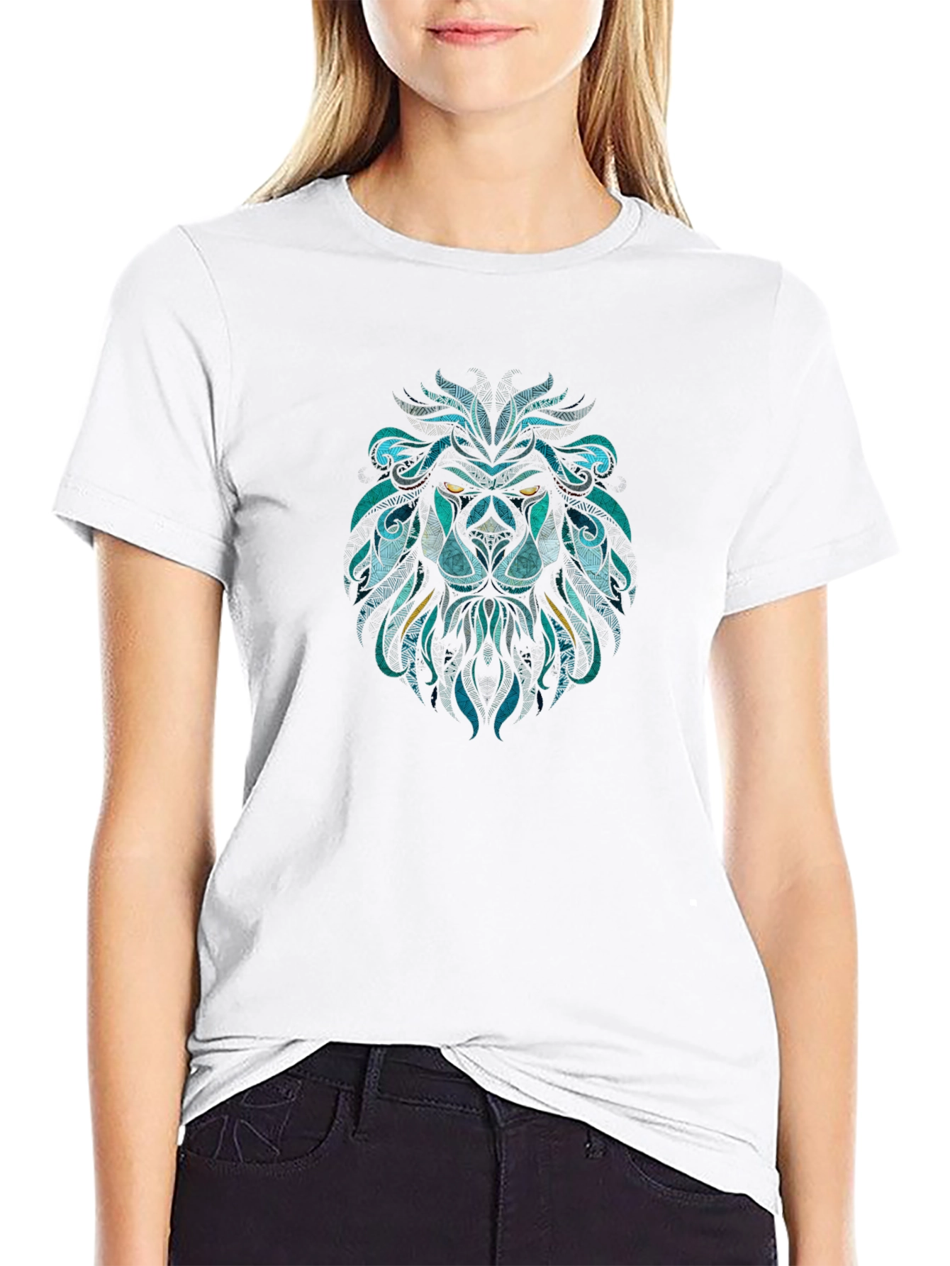 Lion Graphic Black T-Shirt