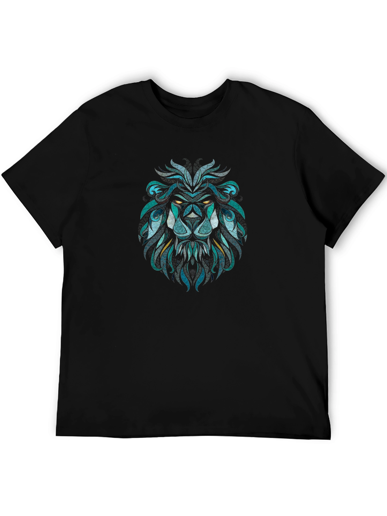 Lion Graphic Black T-Shirt