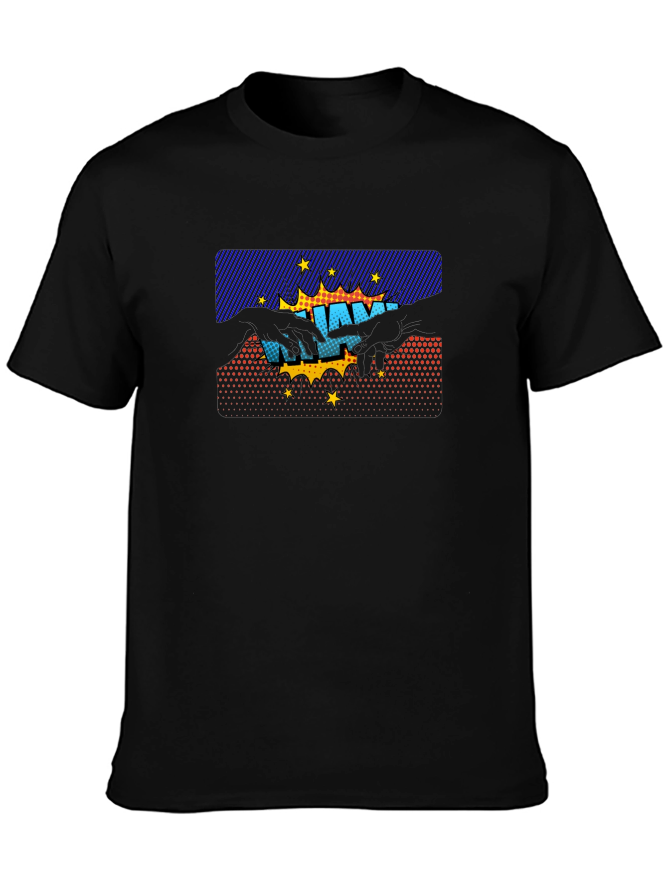 Pop Art Creation Black T-Shirt