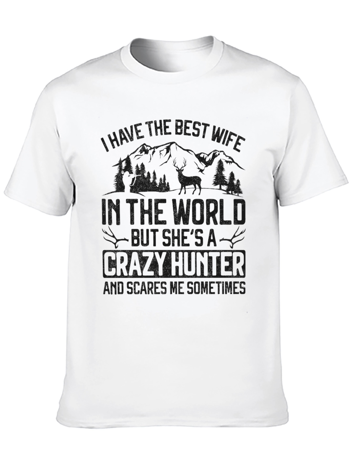 Crazy Hunter Wife Graphic Tee