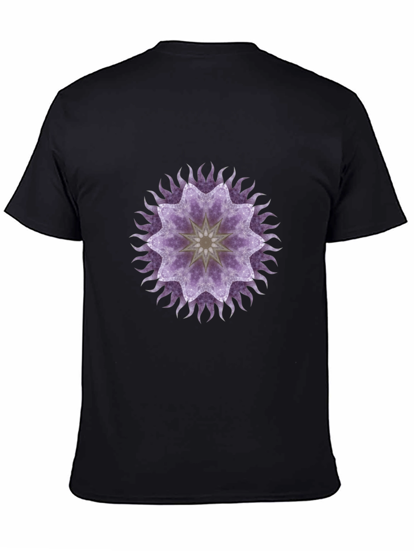 Mystic Mandala Graphic Tee - Black