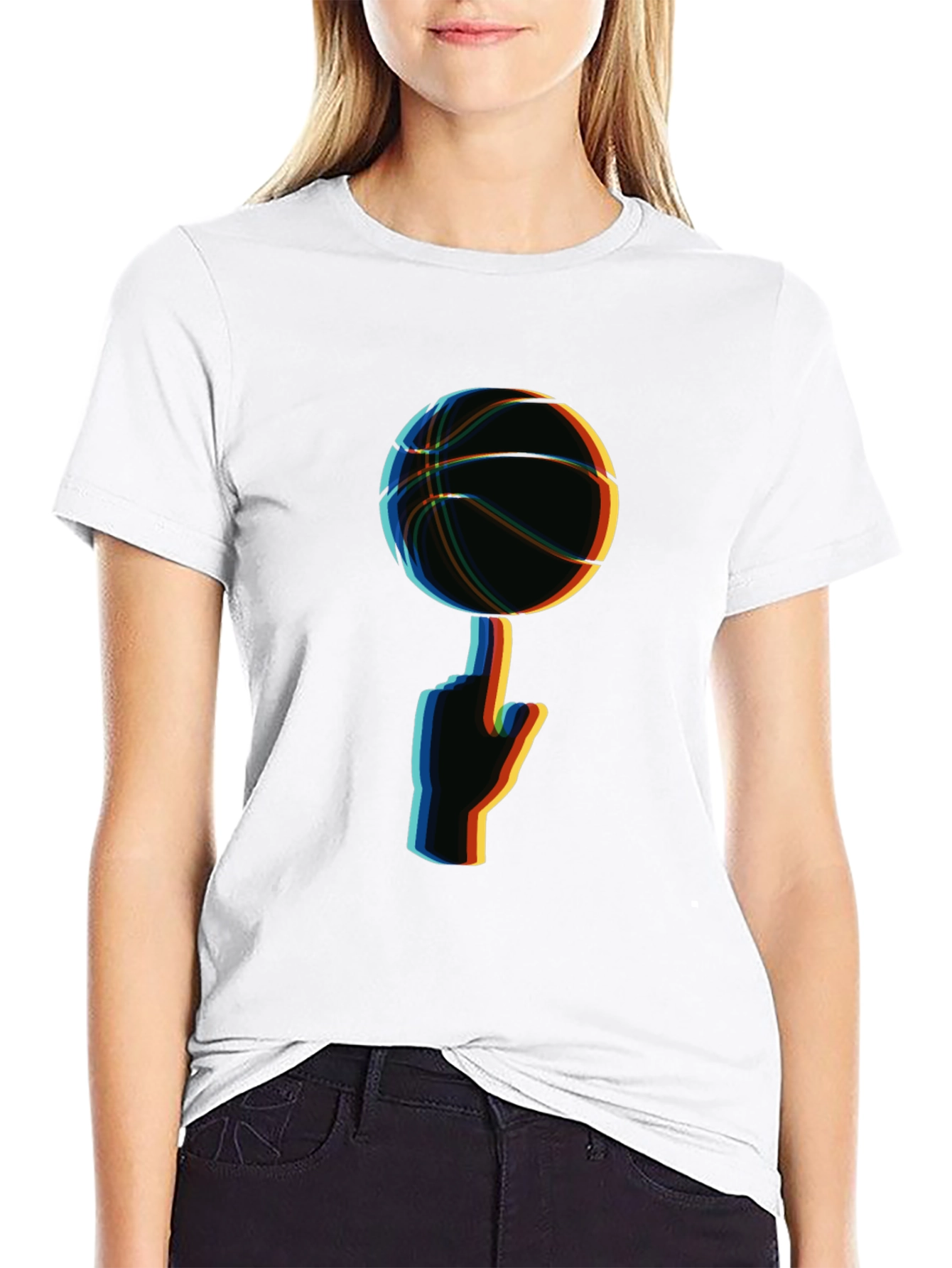 Basketball Finger Spin Graphic T-Shirt
