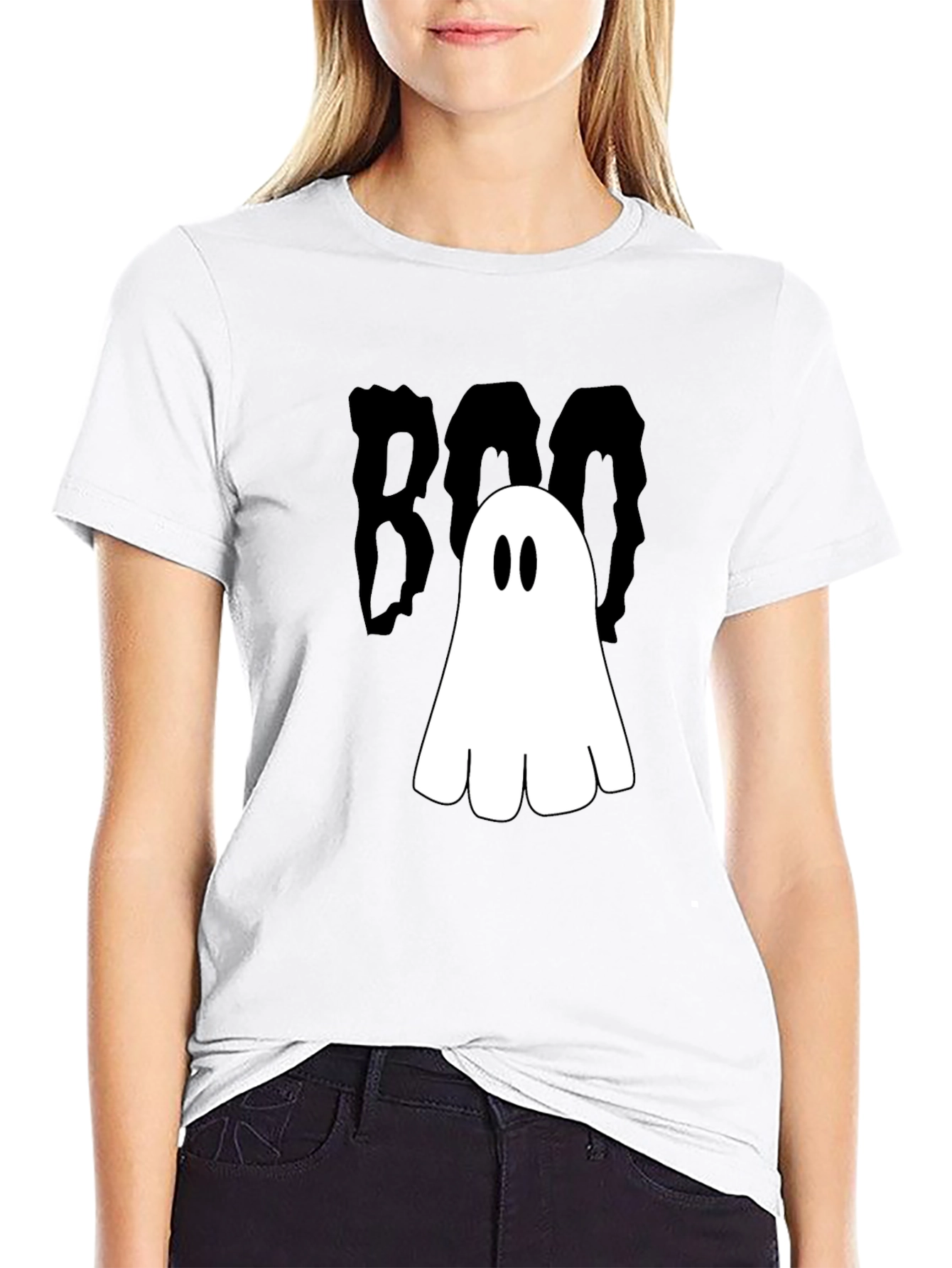 Boo Ghost T-Shirt - Halloween Spooky Season Tee