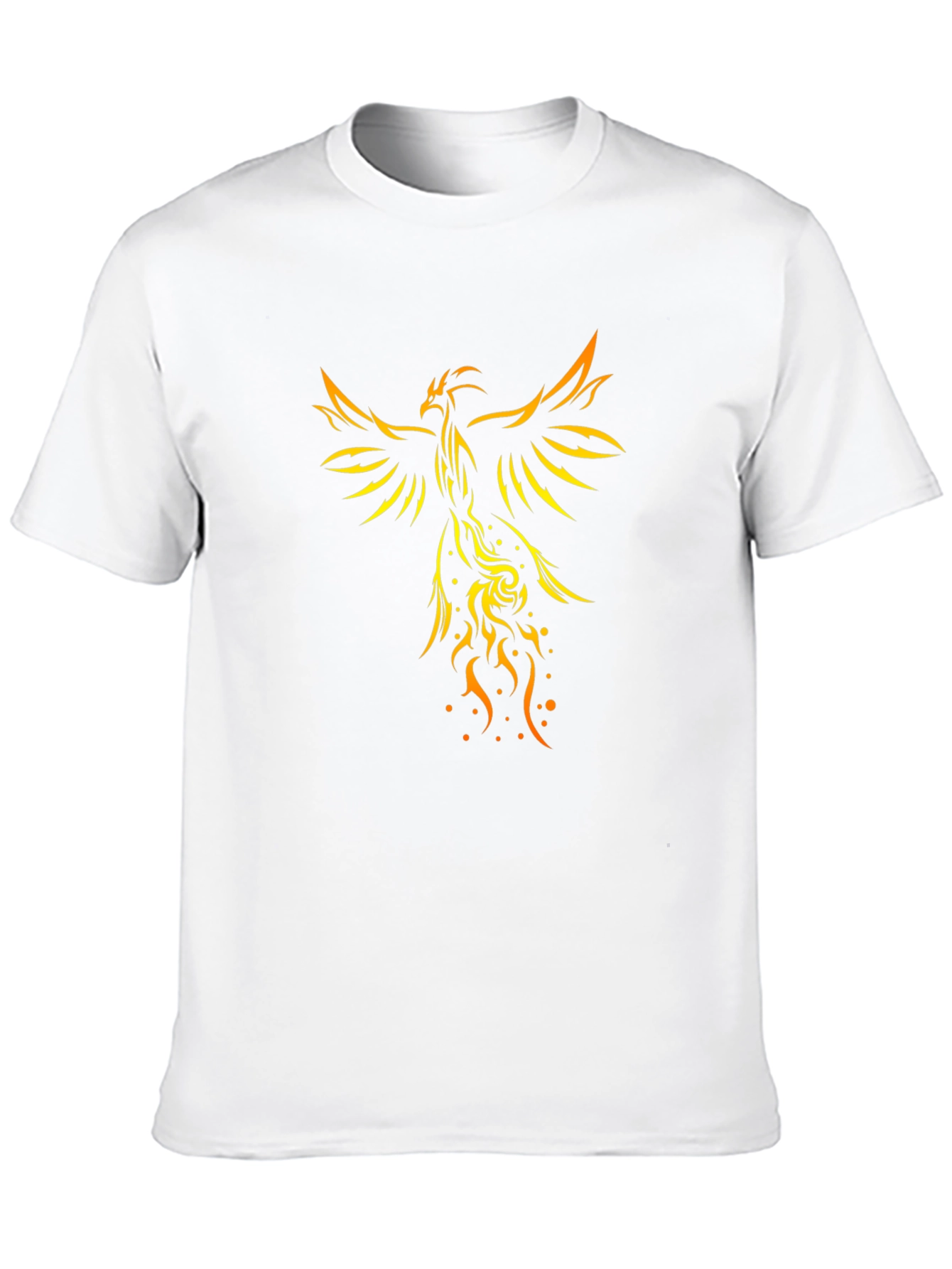 Phoenix Graphic Print Black T-Shirt