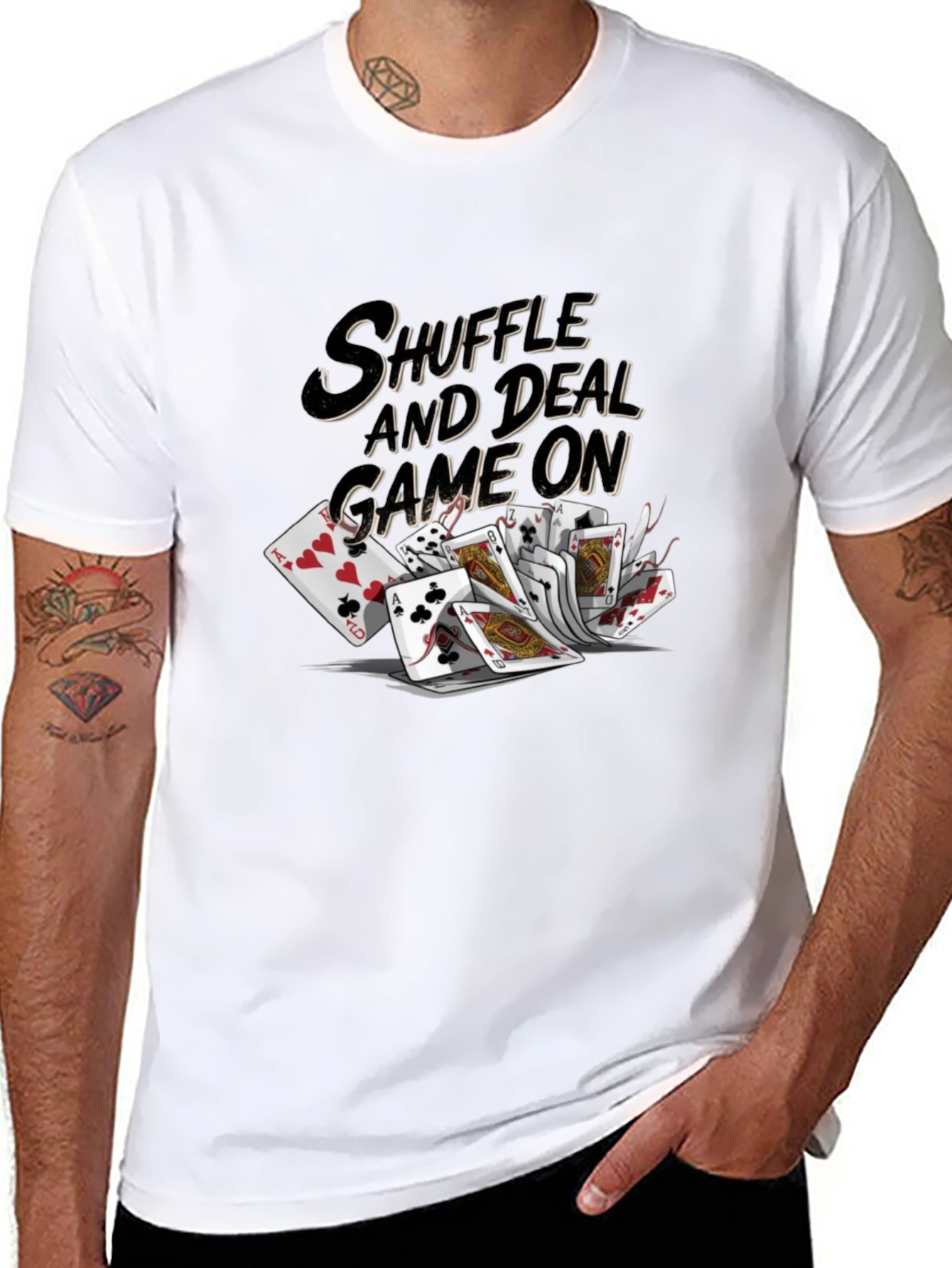 Shuffle & Deal Graphic Tee - Poker Night Ready