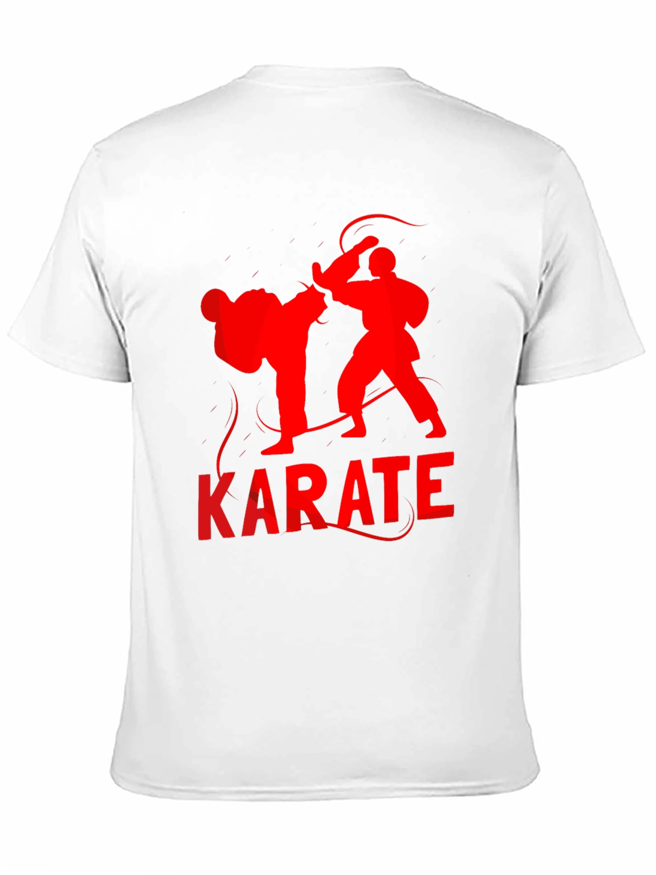 Karate Silhouette Graphic Tee - Black T-Shirt