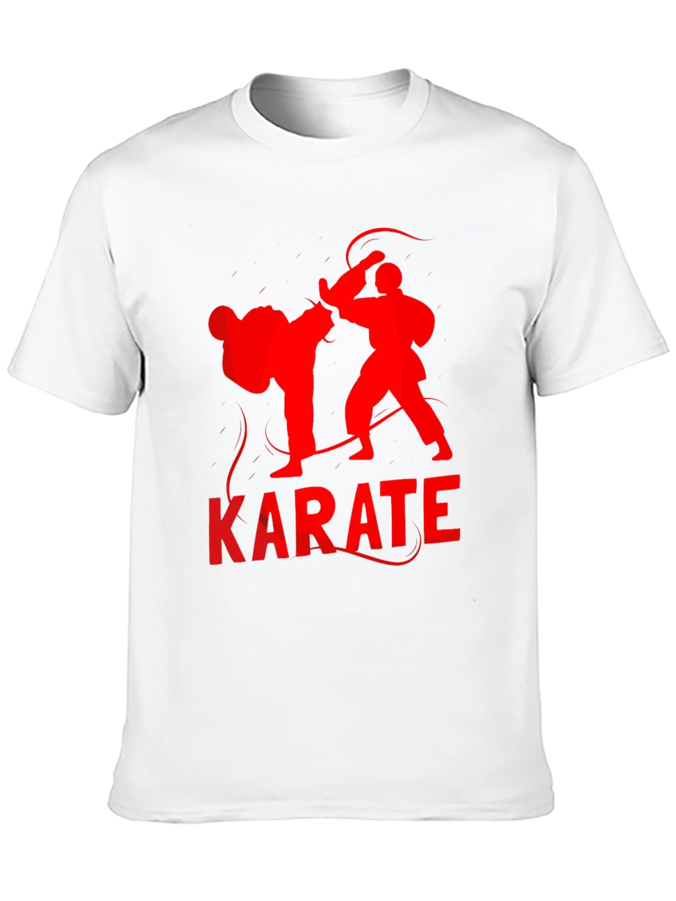 Karate Silhouette Graphic Tee - Black T-Shirt
