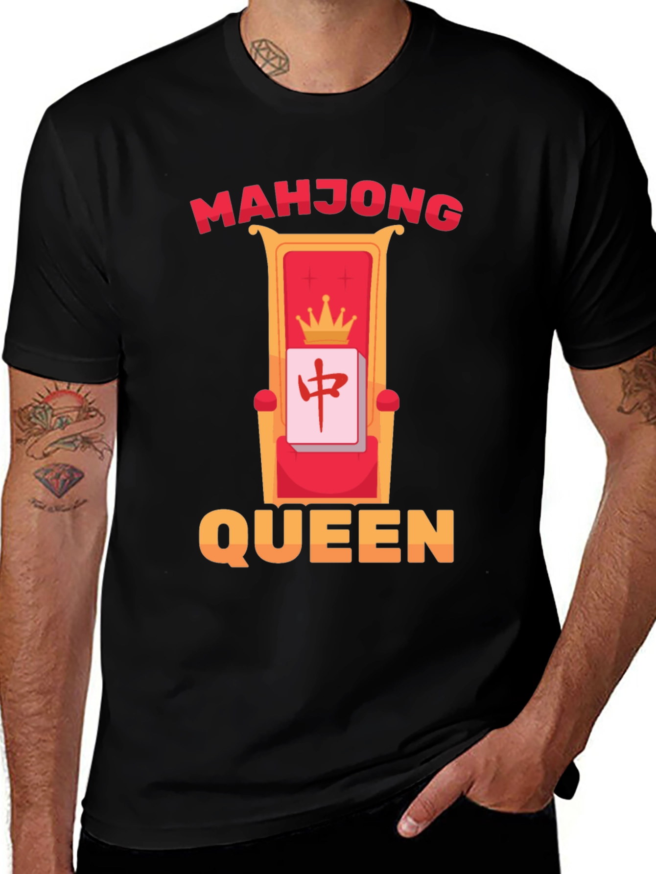Mahjong Queen T-Shirt - Lucky Gaming Tee