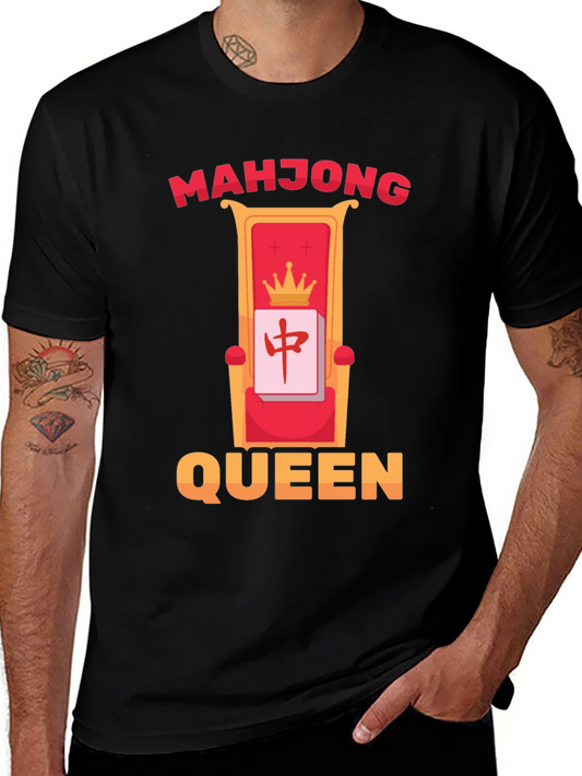 Mahjong Queen T-Shirt - Lucky Gaming Tee