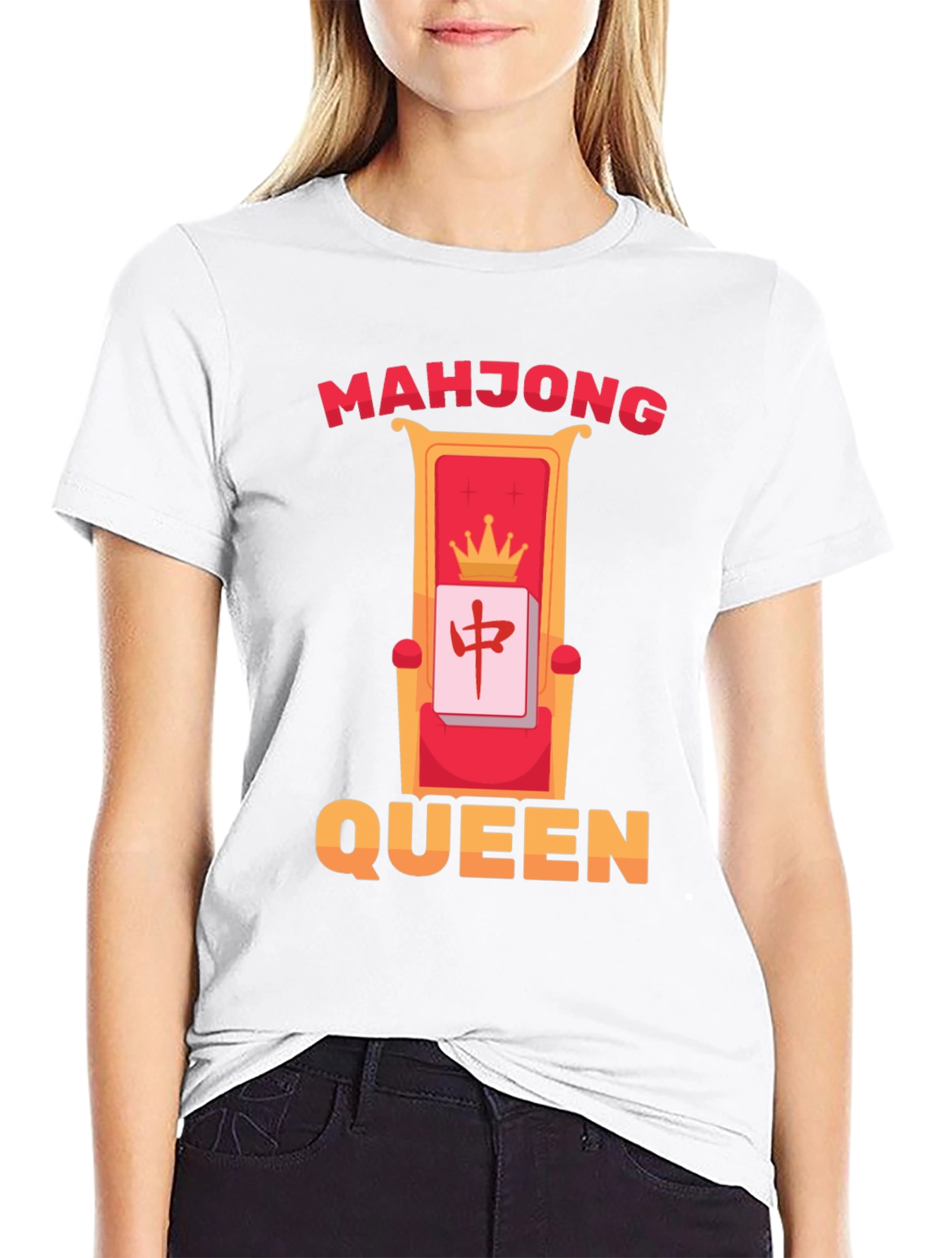 Mahjong Queen T-Shirt - Lucky Gaming Tee