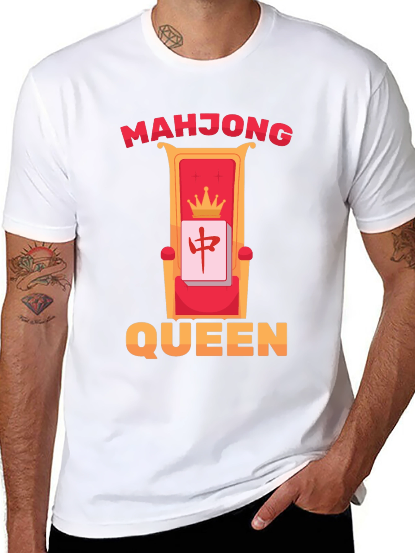 Mahjong Queen T-Shirt - Lucky Gaming Tee