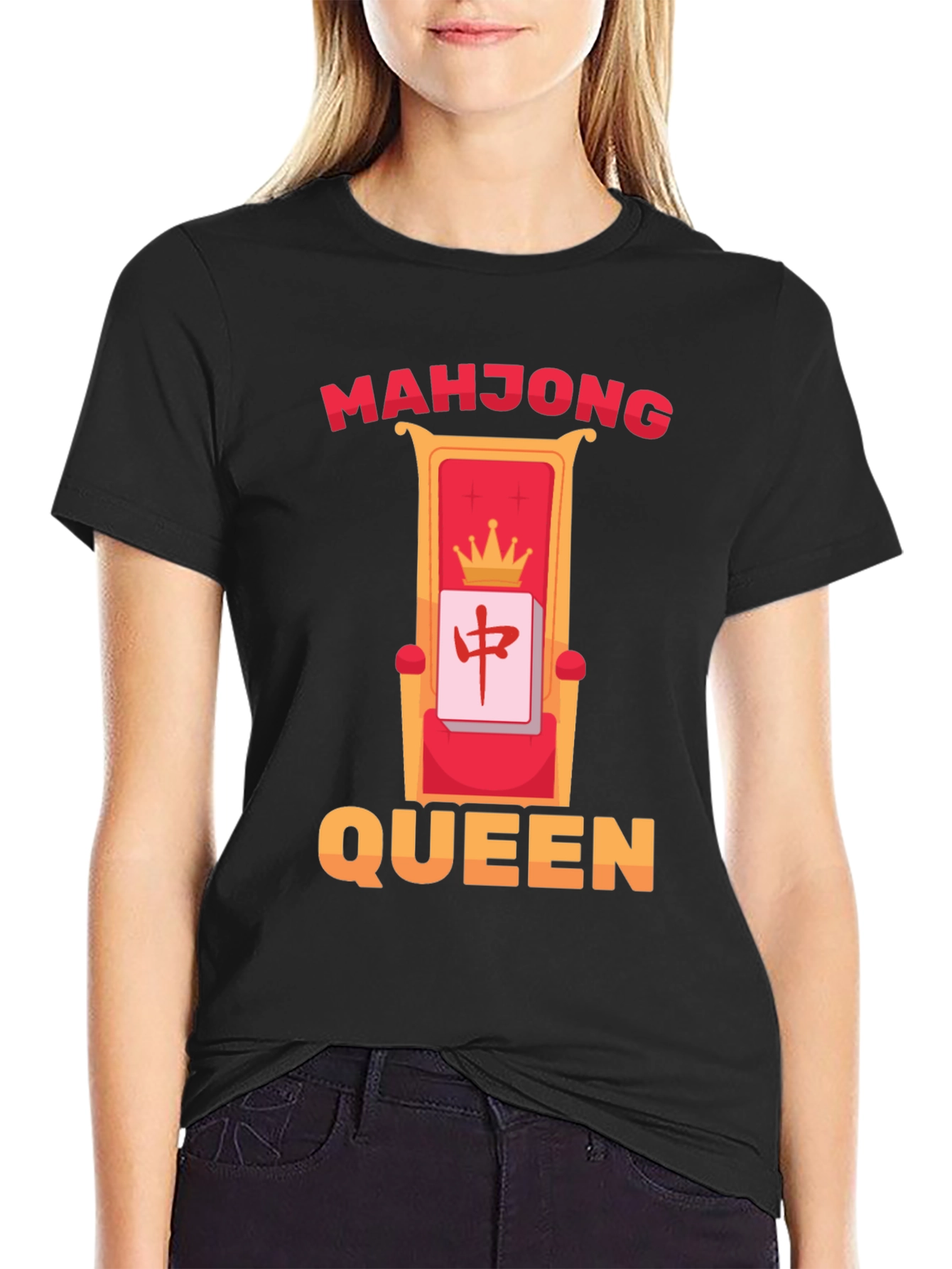 Mahjong Queen T-Shirt - Lucky Gaming Tee