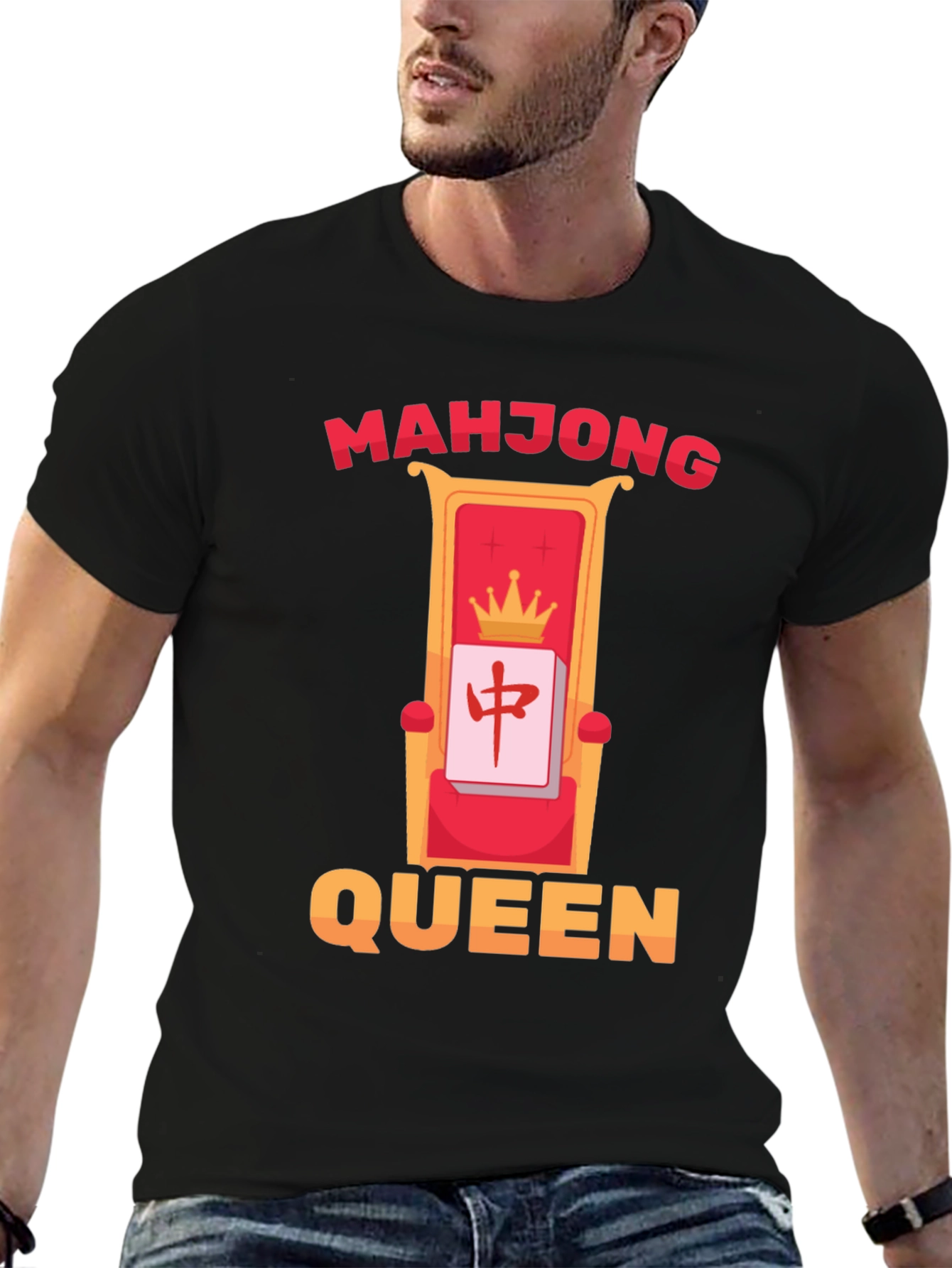 Mahjong Queen T-Shirt - Lucky Gaming Tee