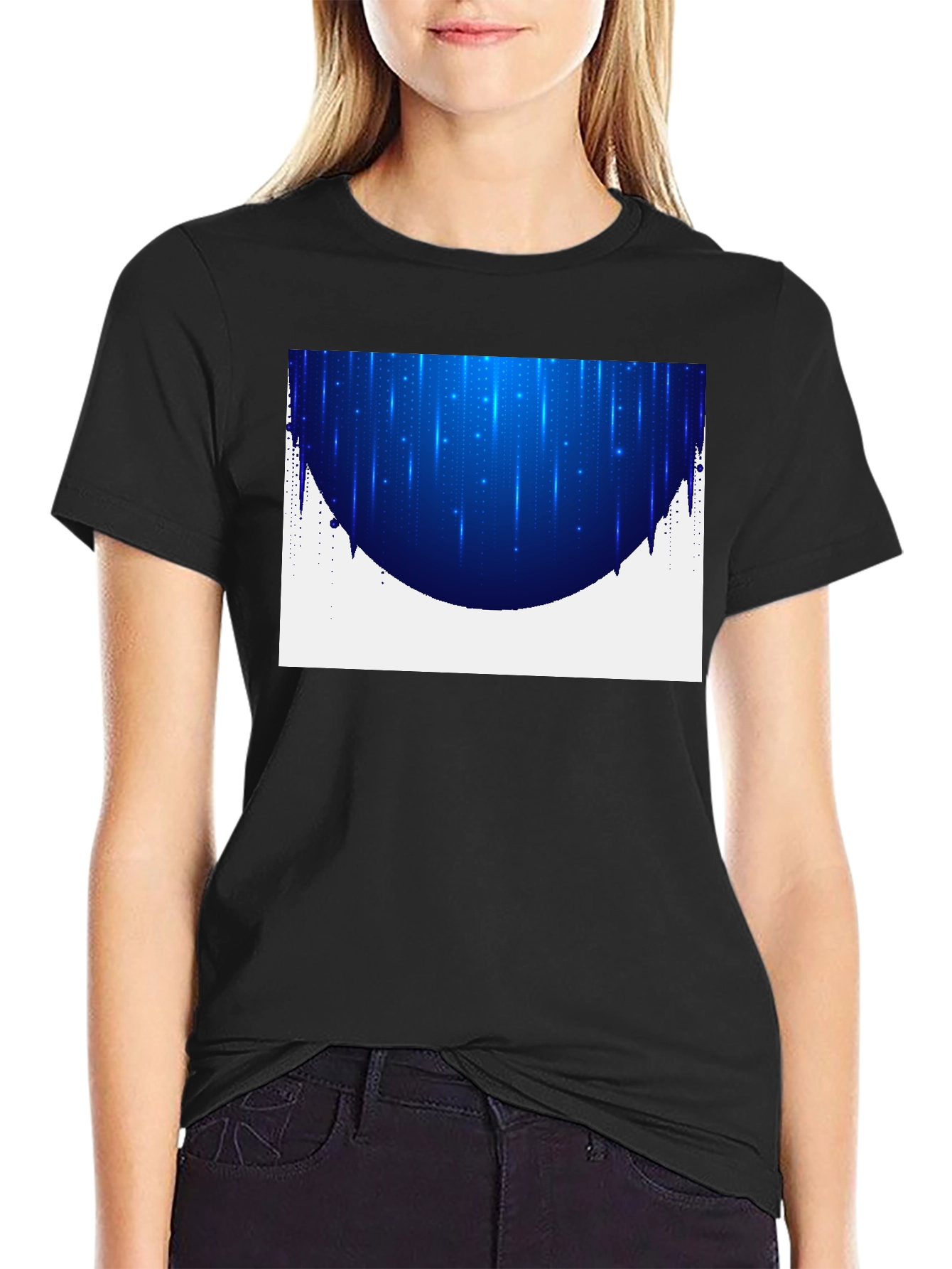 Modern Blue Light T-Shirt