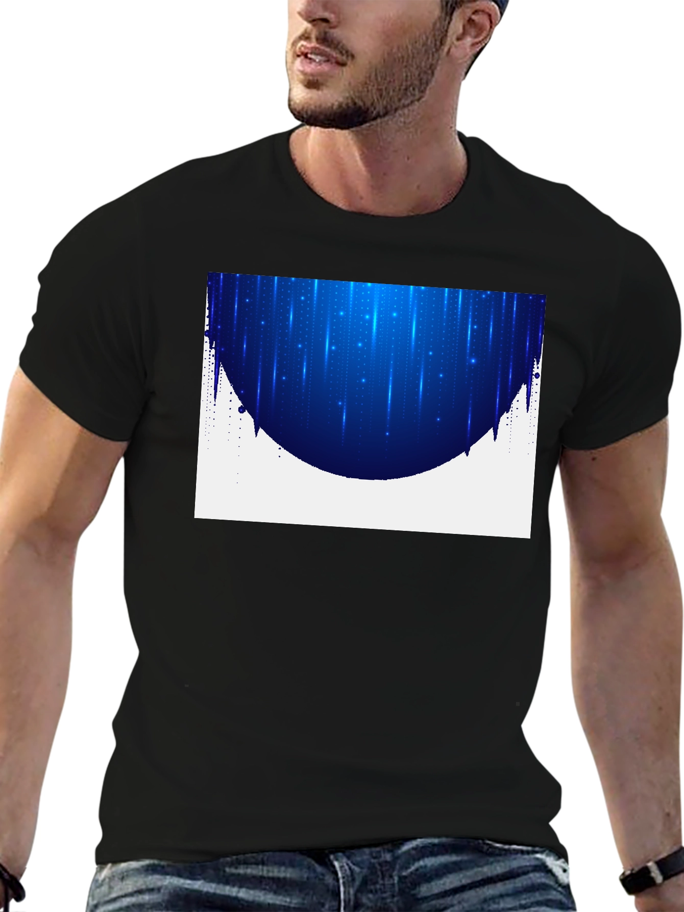 Modern Blue Light T-Shirt