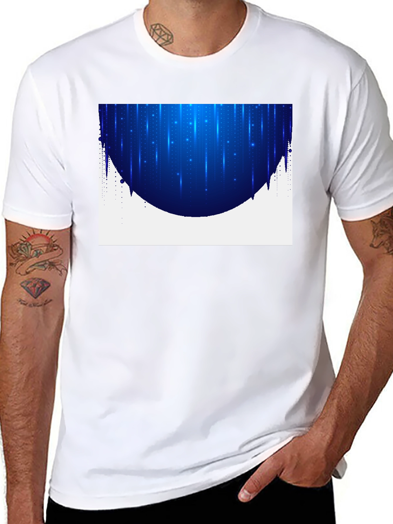 Modern Blue Light T-Shirt