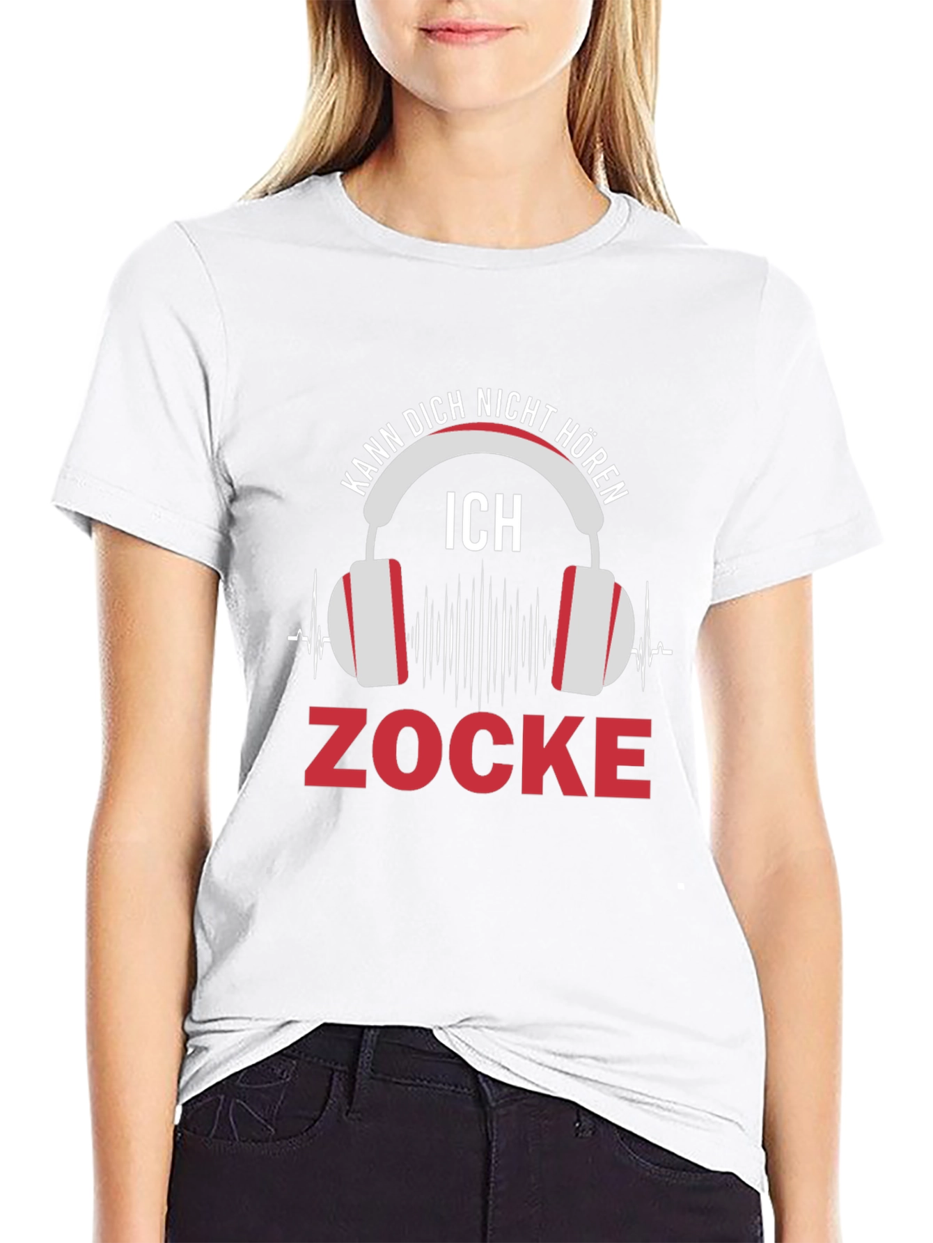 Gamer T-Shirt: Kann Dich Nicht Horen - Zocke