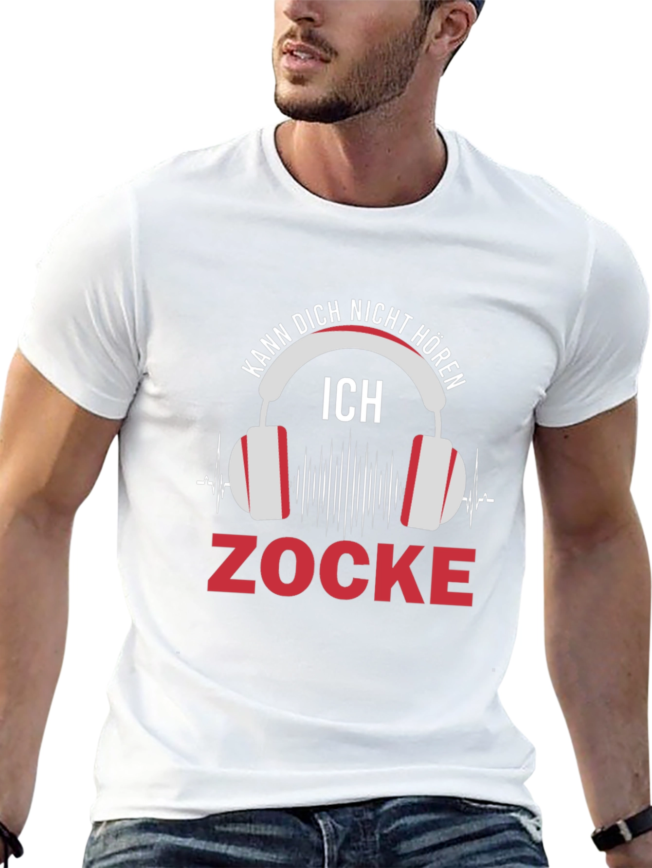 Gamer T-Shirt: Kann Dich Nicht Horen - Zocke