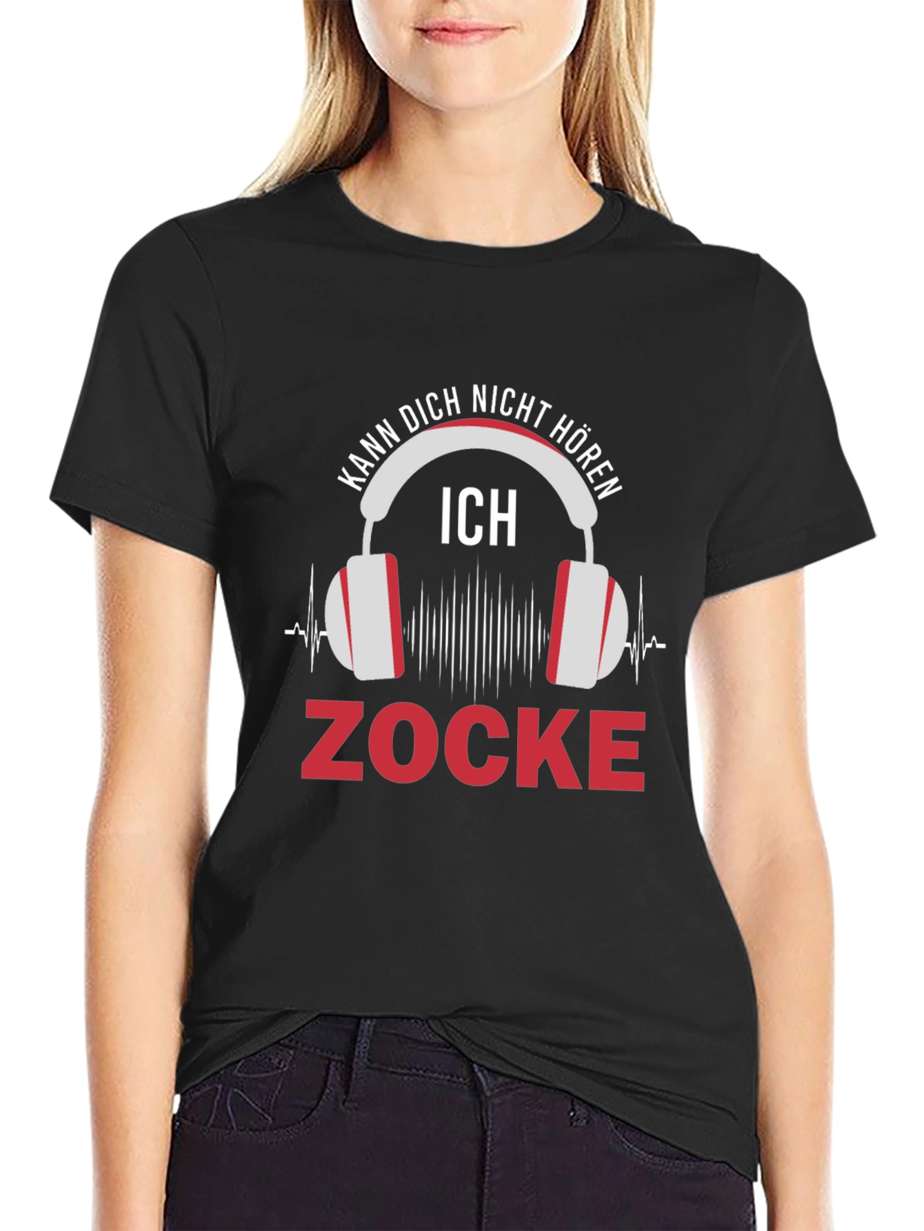 Gamer T-Shirt: Kann Dich Nicht Horen - Zocke