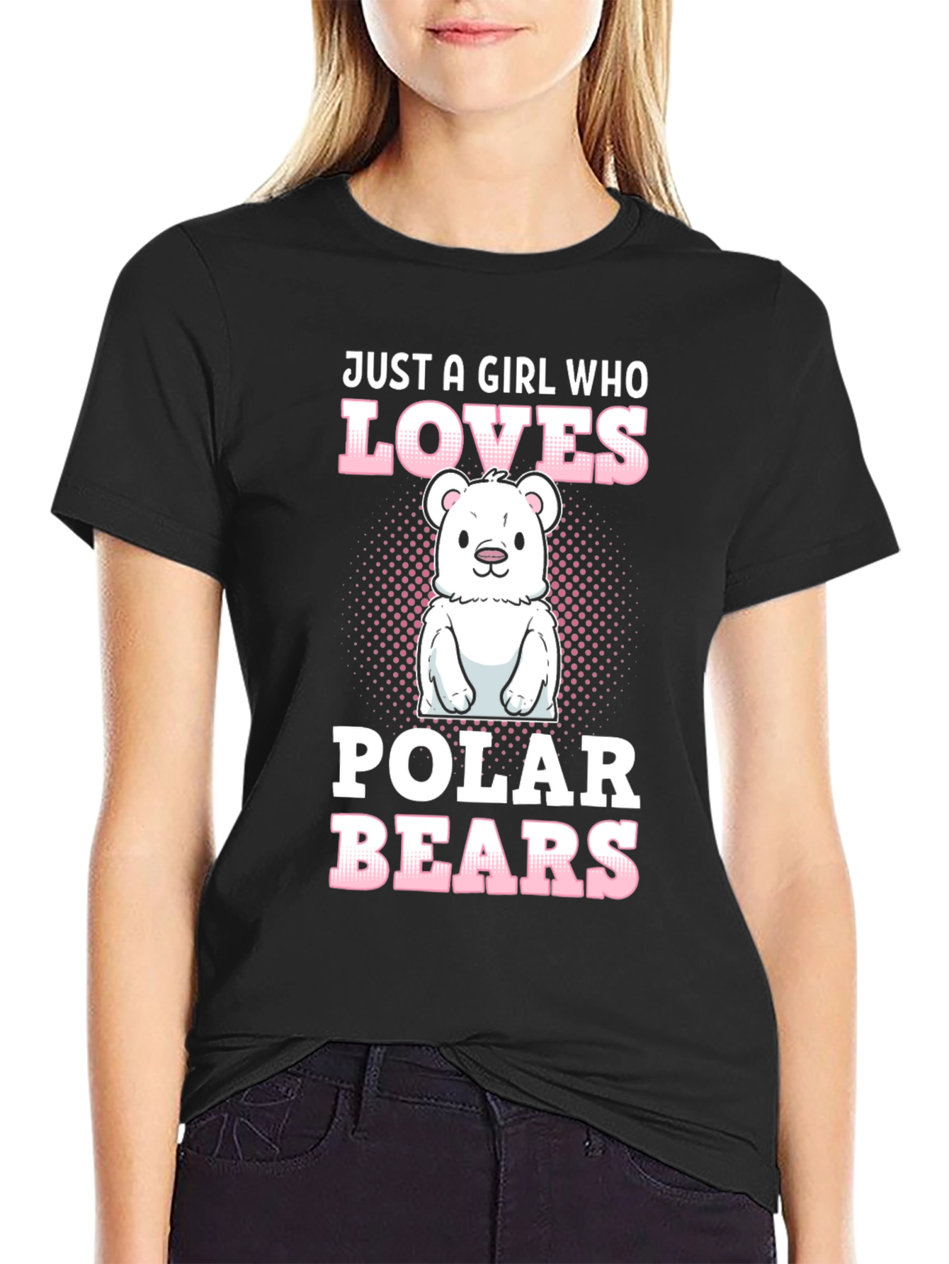 Girl Who Loves Polar Bears T-Shirt