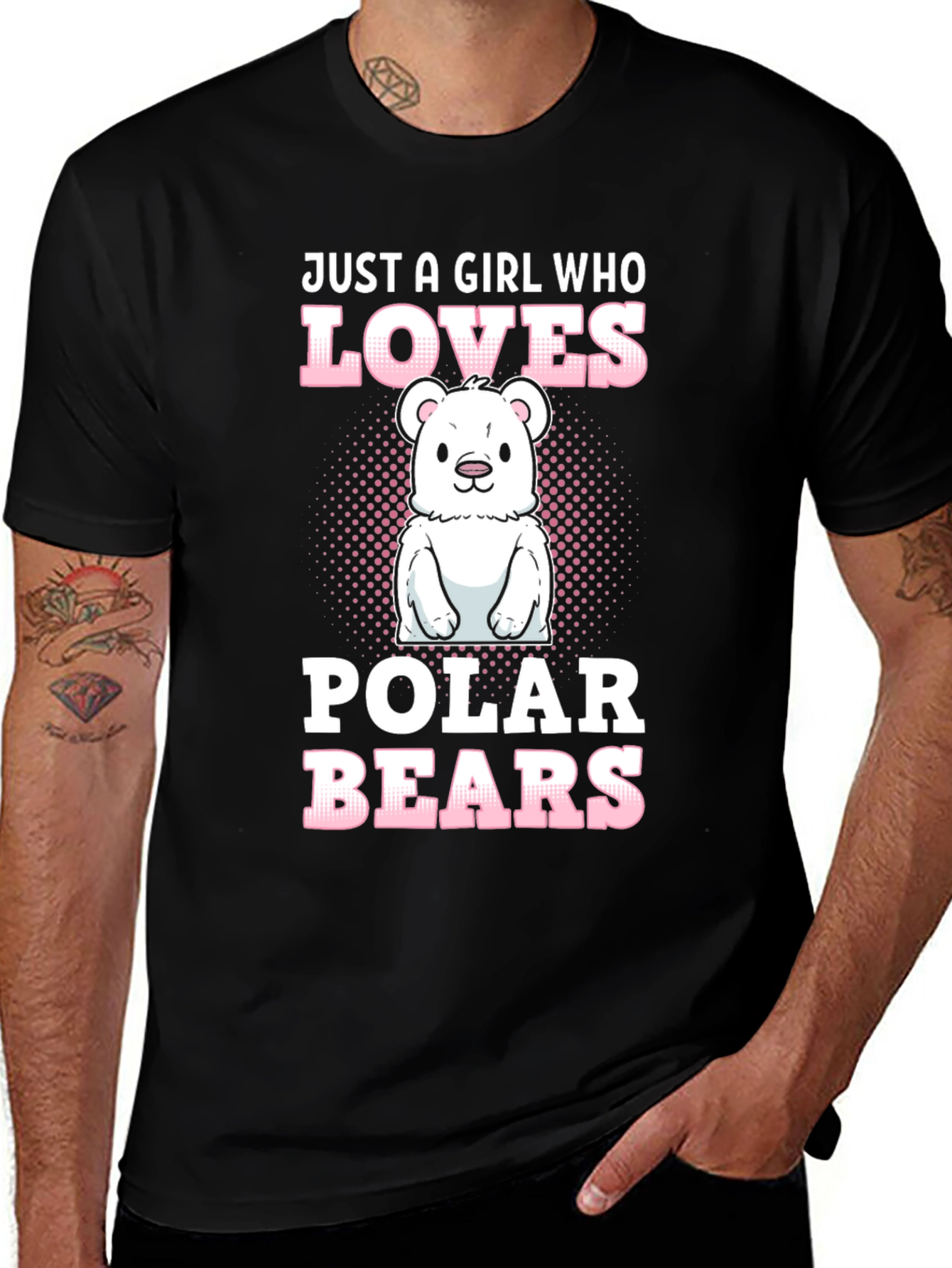 Girl Who Loves Polar Bears T-Shirt