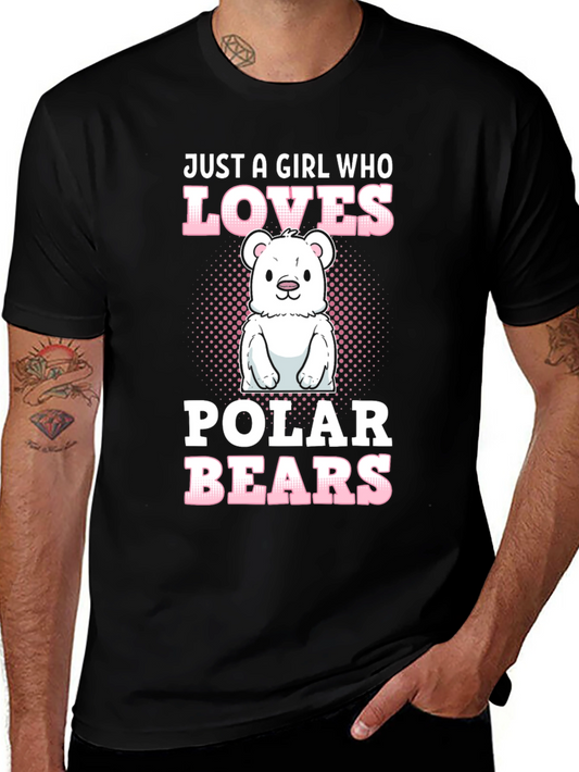 Girl Who Loves Polar Bears T-Shirt