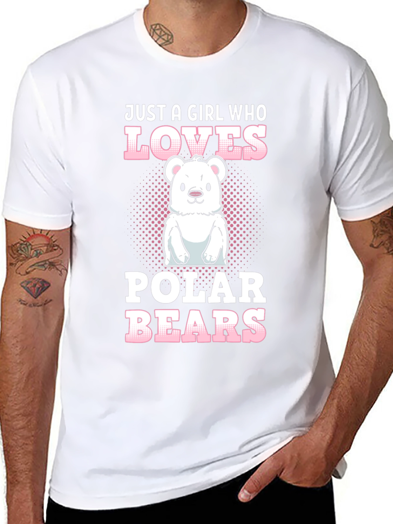Girl Who Loves Polar Bears T-Shirt