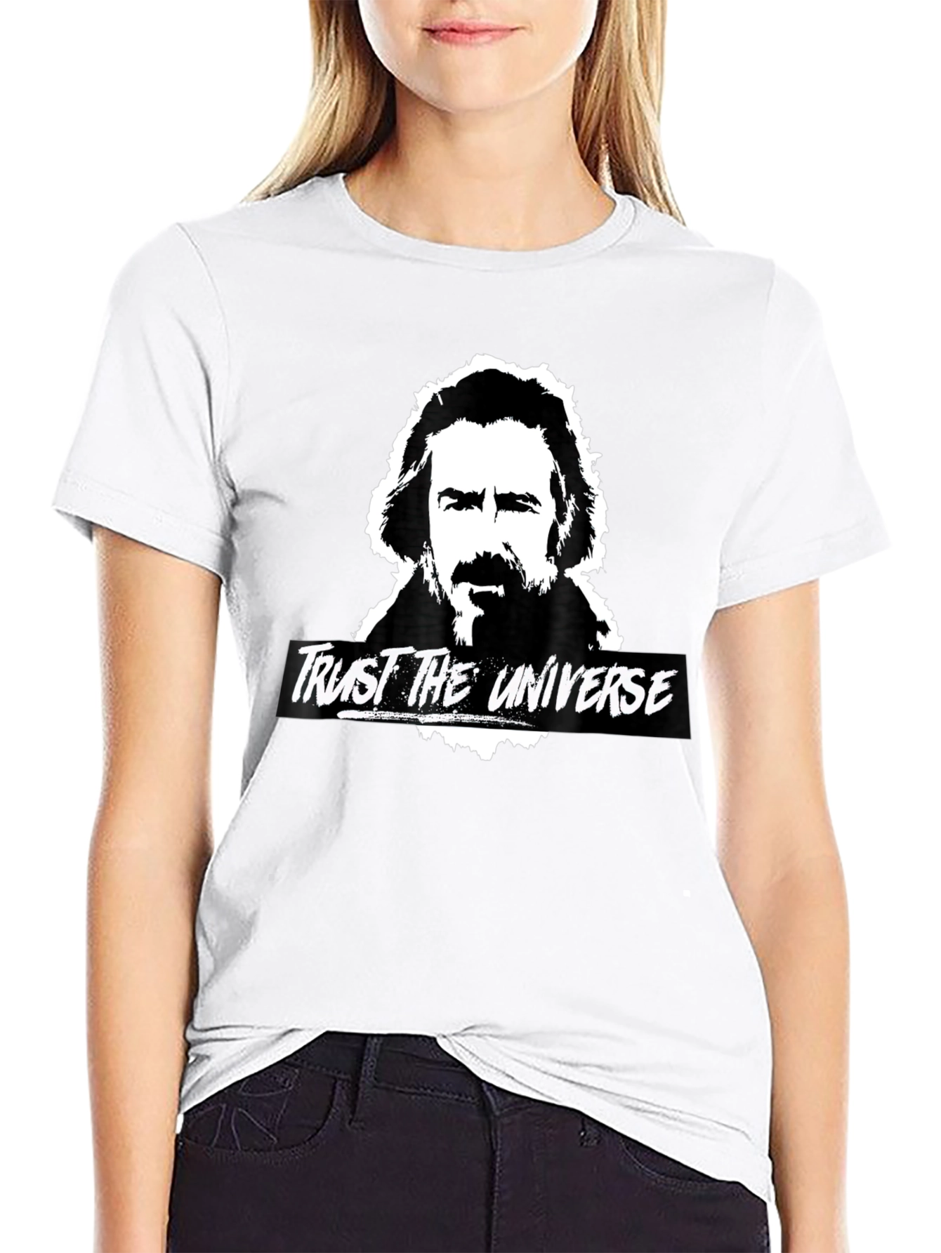 Trust the Universe Graphic T-Shirt - Black