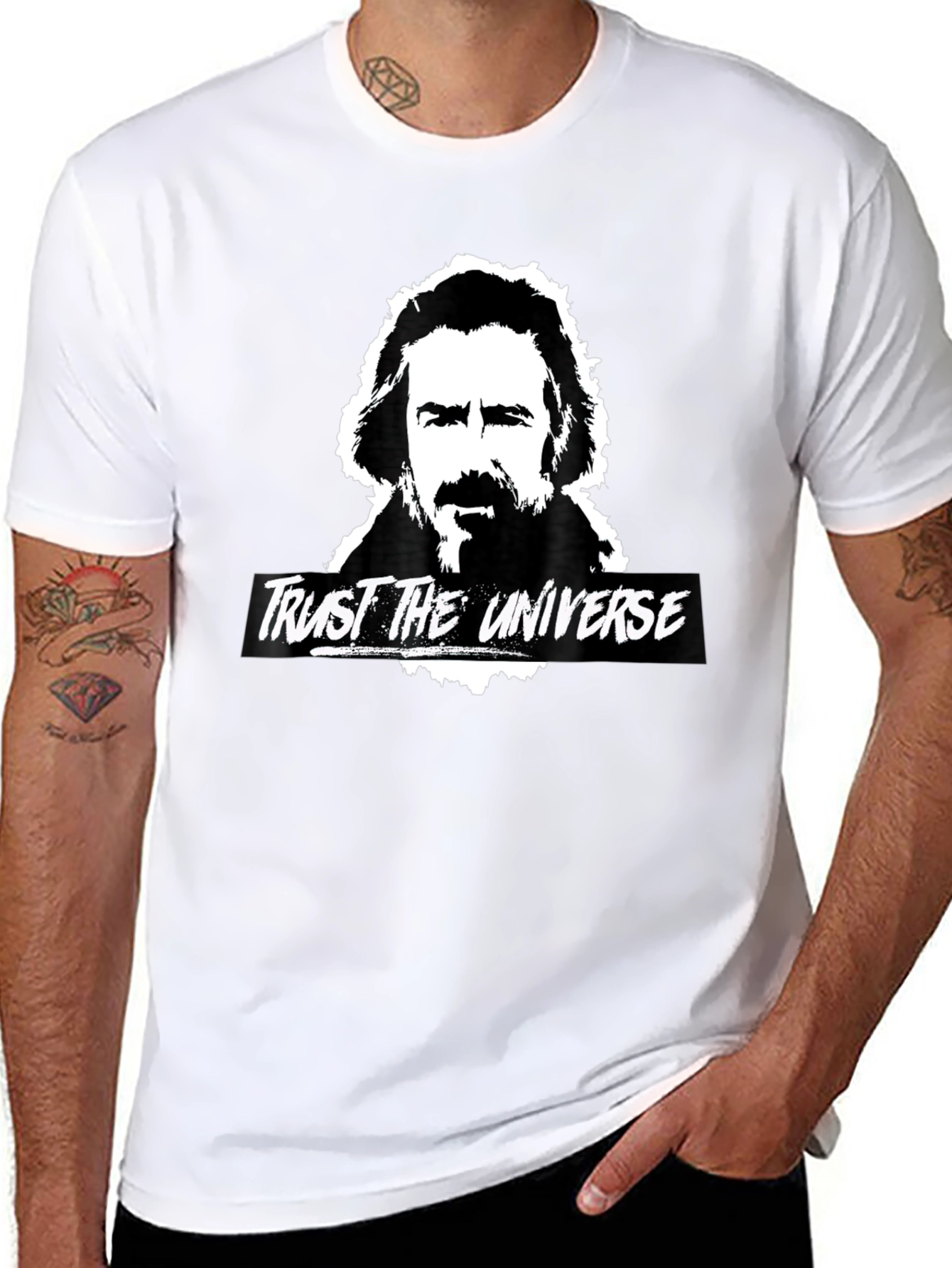 Trust the Universe Graphic T-Shirt - Black