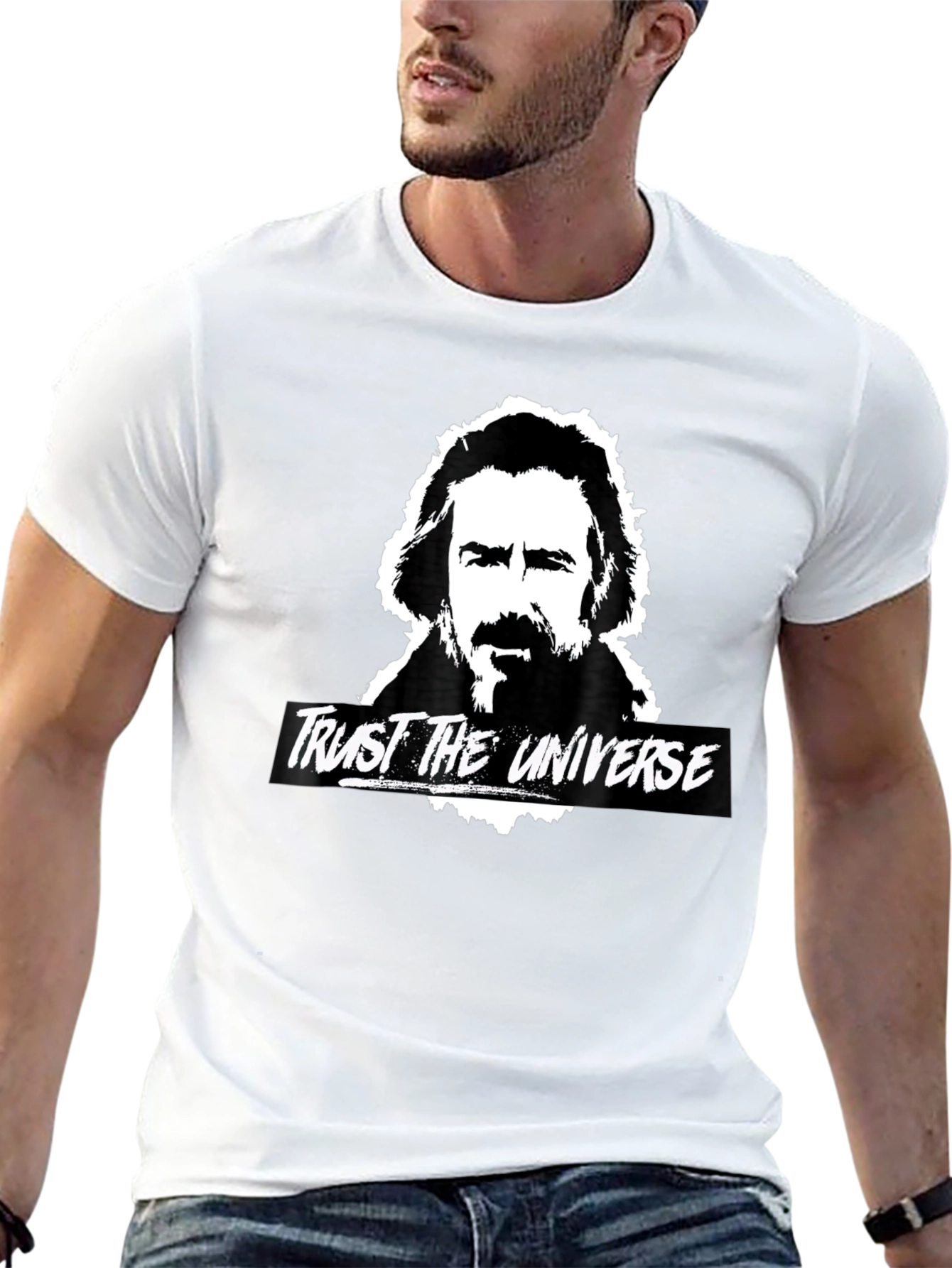 Trust the Universe Graphic T-Shirt - Black