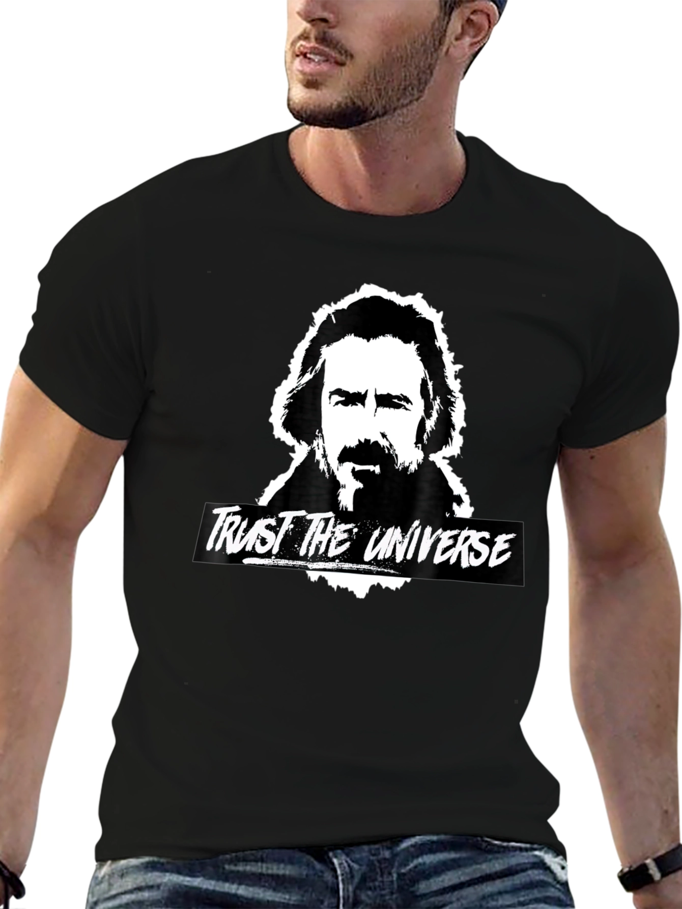 Trust the Universe Graphic T-Shirt - Black