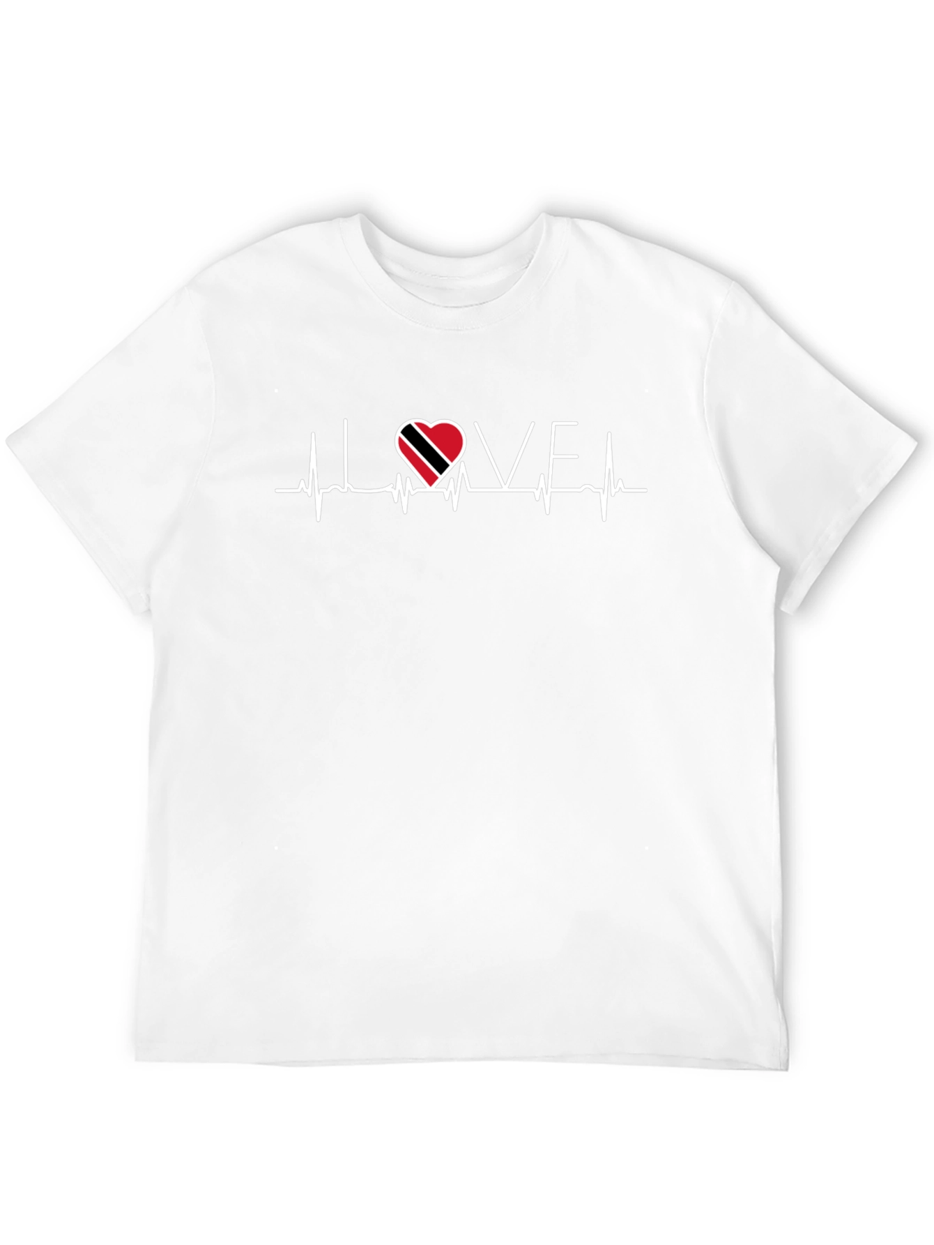 I Love Trinidad & Tobago Heartbeat T-Shirt