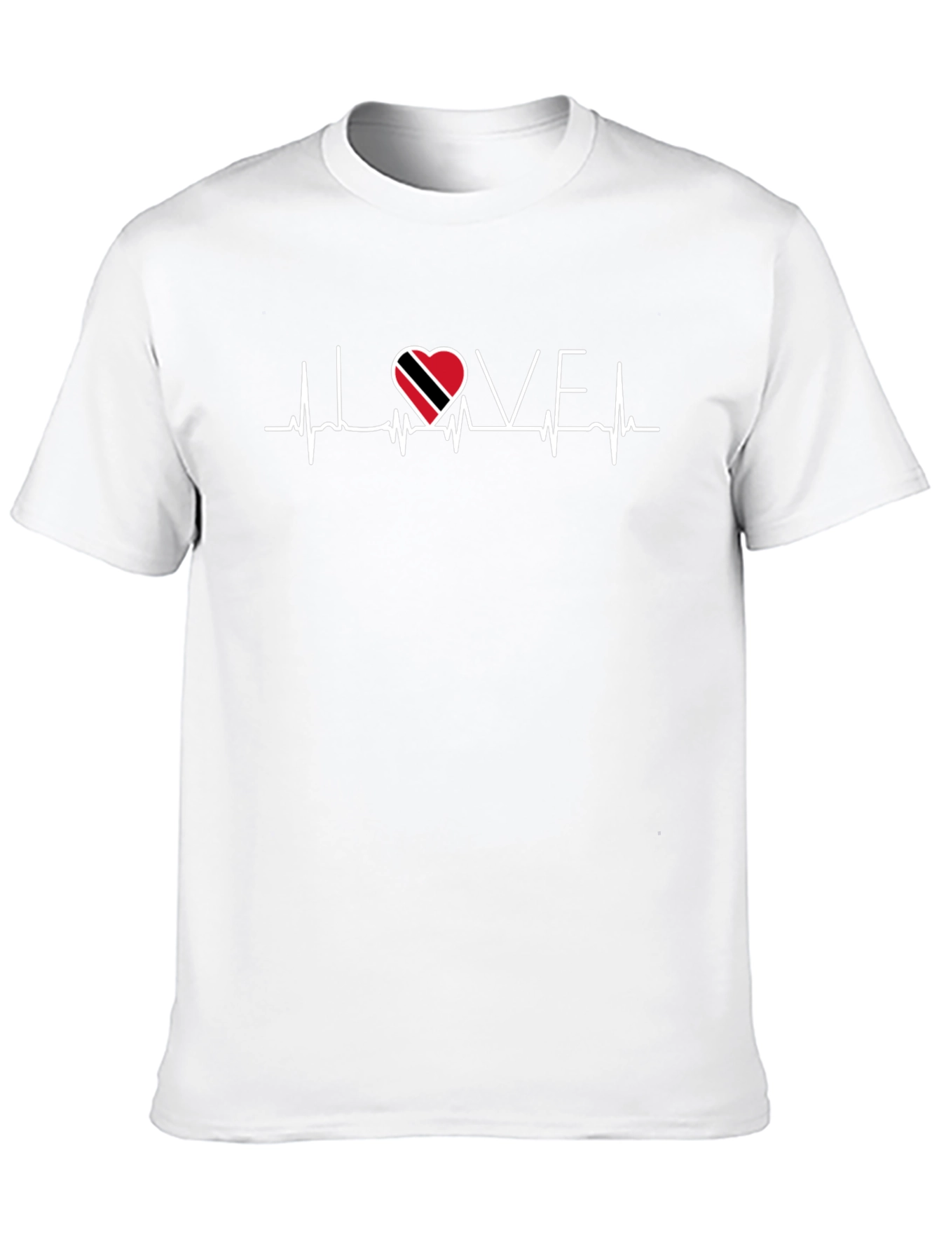 I Love Trinidad & Tobago Heartbeat T-Shirt