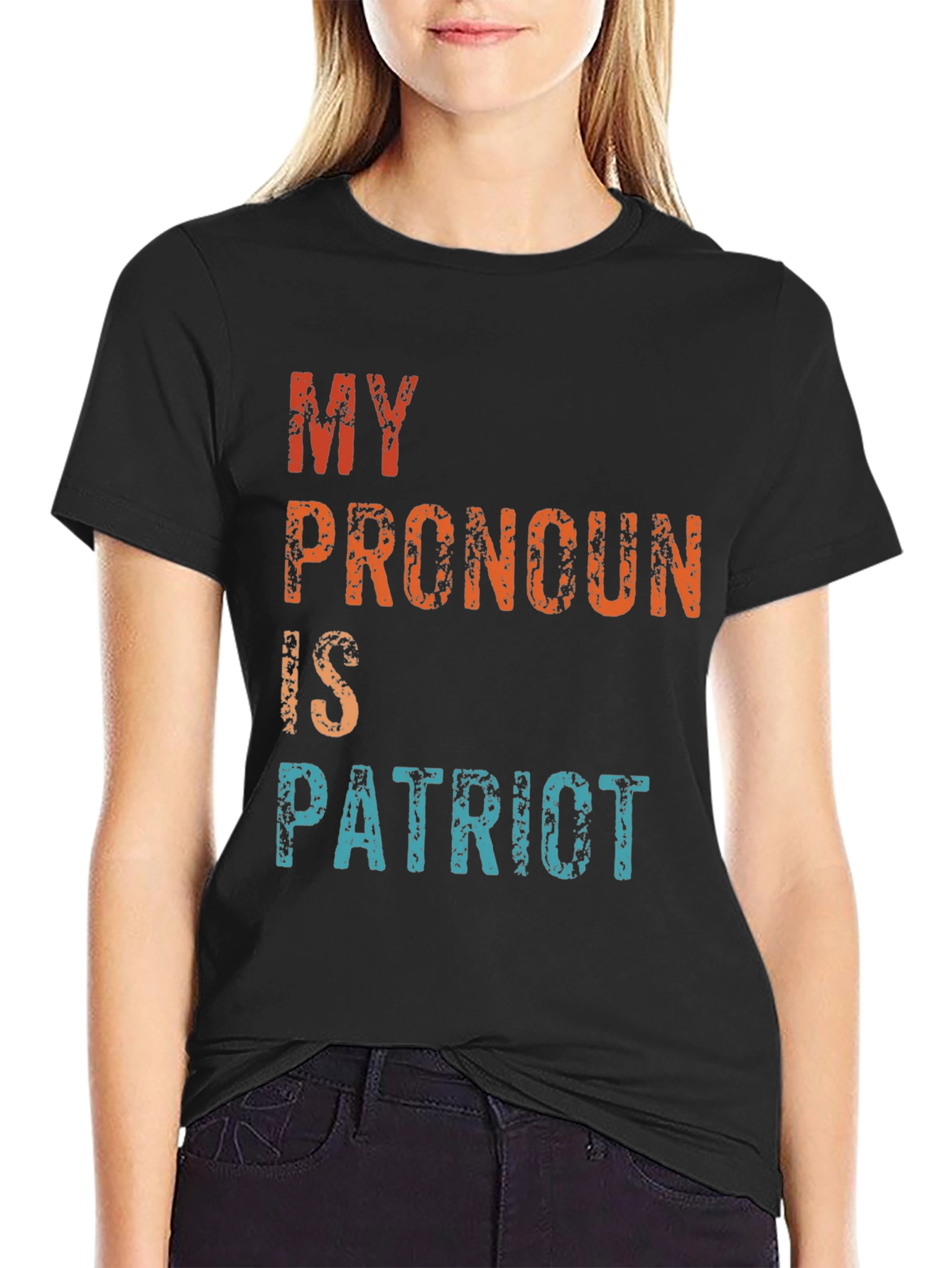 Patriot Pronoun Graphic Tee - Mens