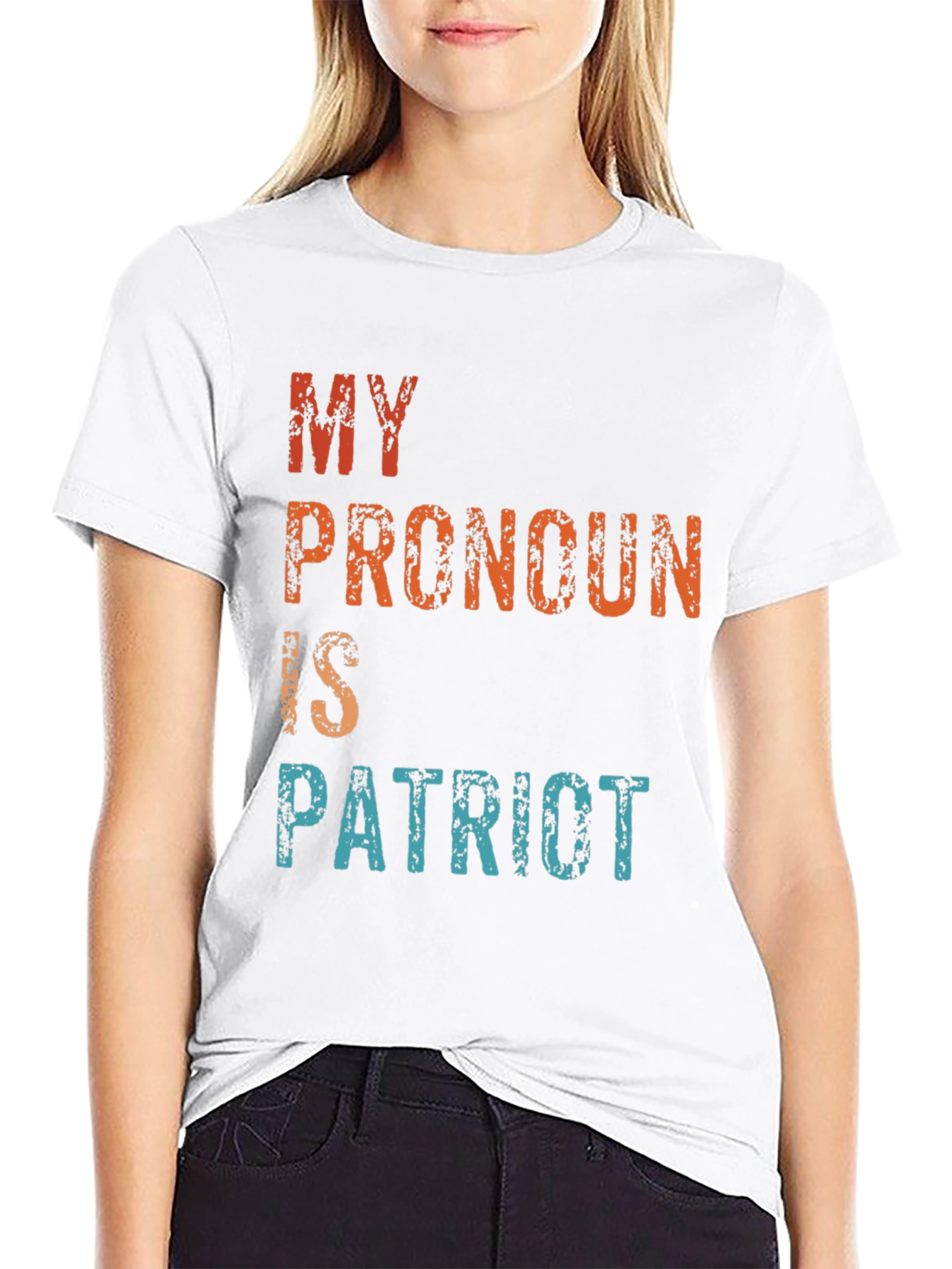 Patriot Pronoun Graphic Tee - Mens