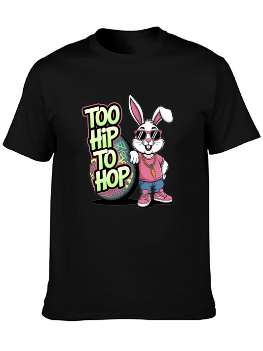 Too Hip to Hop Easter T-Shirt - Cool Bunny Design