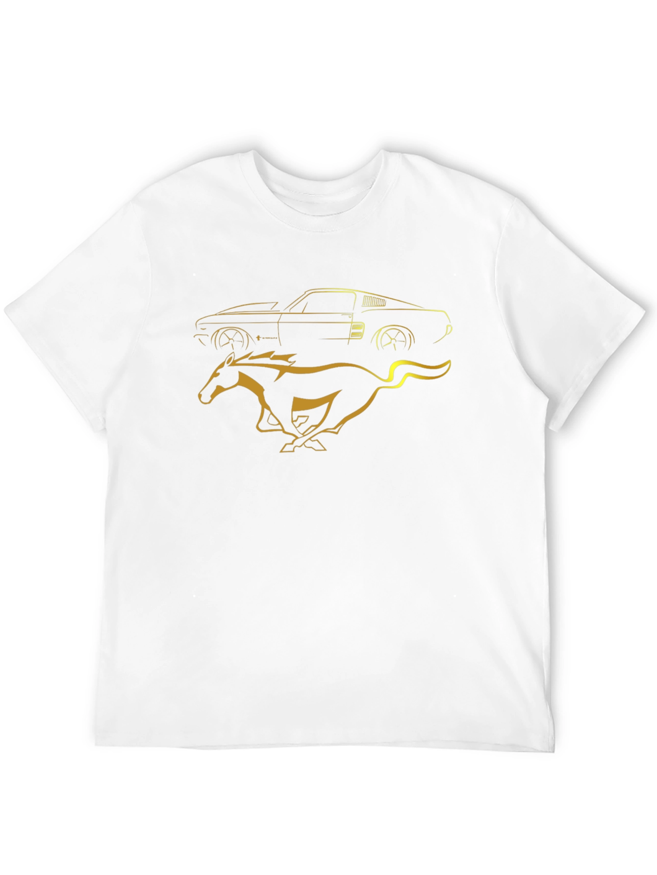 Classic Car and Mustang Horse T-Shirt