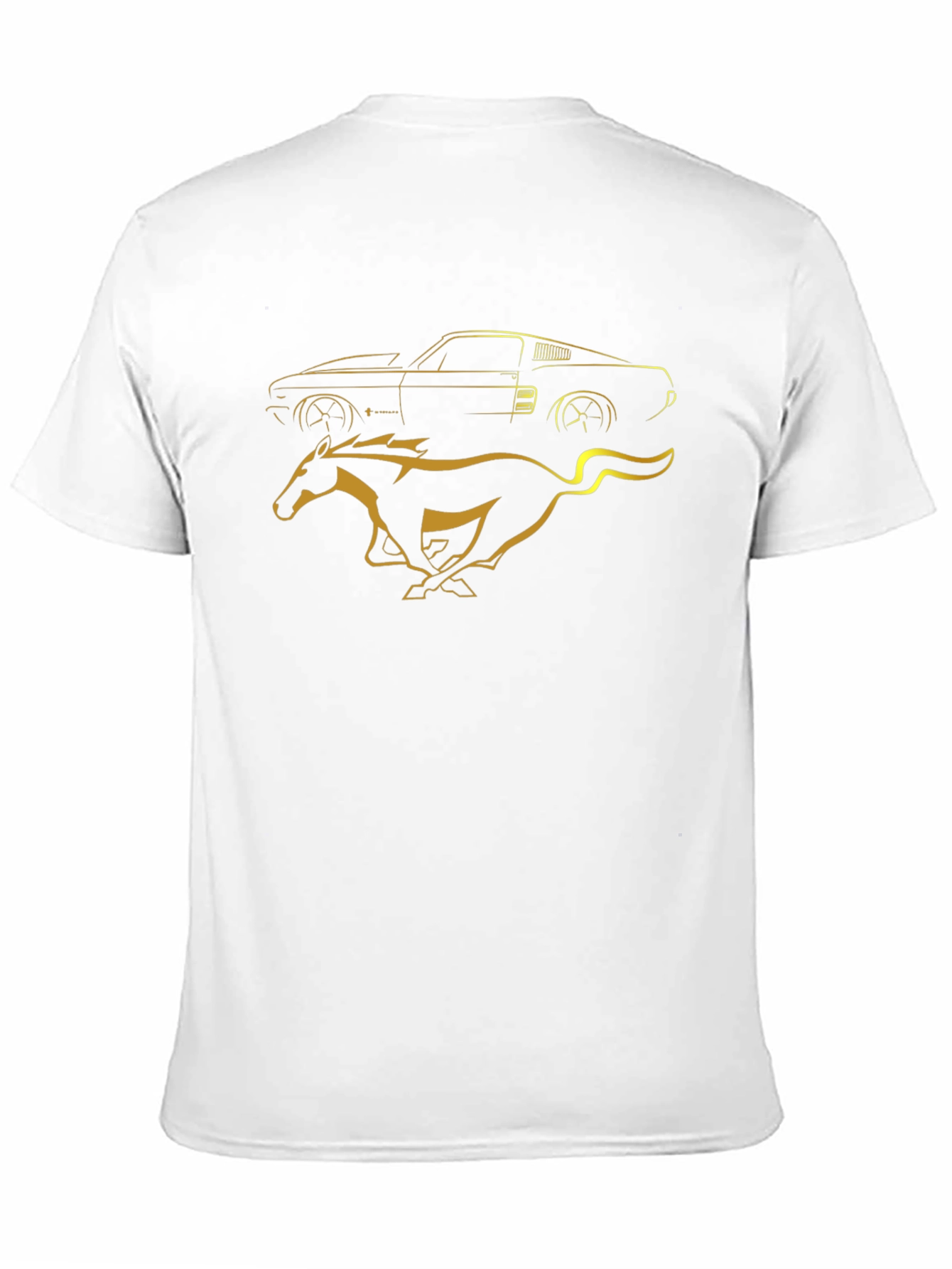 Classic Car and Mustang Horse T-Shirt